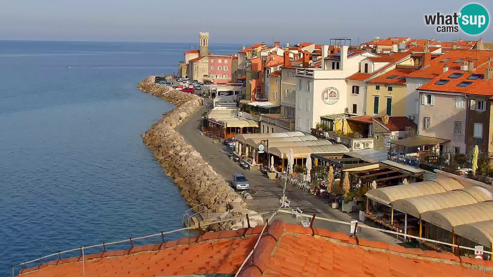 ﻿Pirano Webcam | Lungomare di Pirano | Hotel Piran