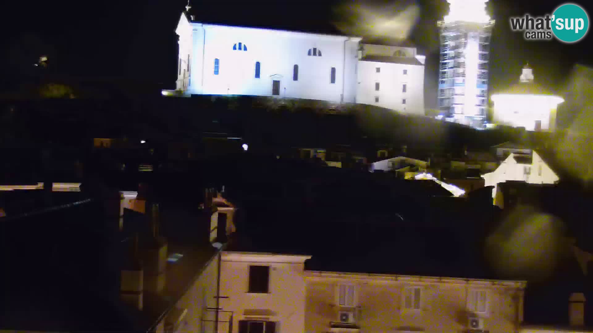 PIRAN Punta webcam | Seaside Promenade | Hotel Piran