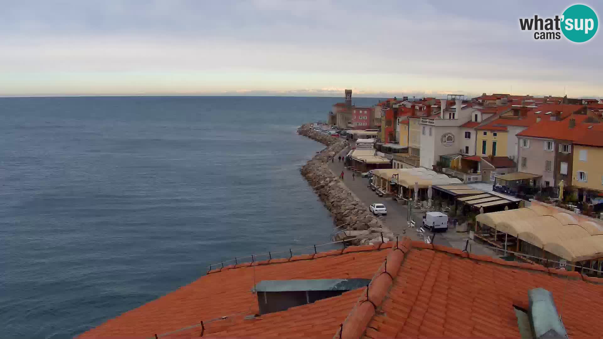 ﻿Pirano Webcam | Lungomare di Pirano | Hotel Piran