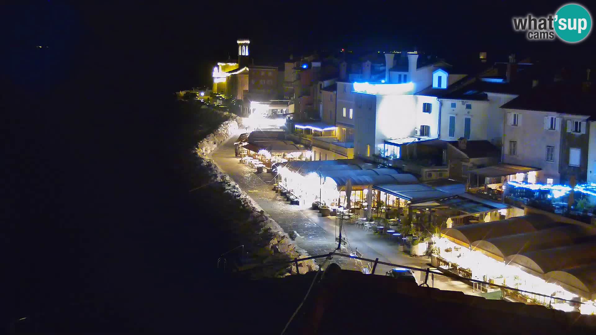 ﻿Pirano Webcam | Lungomare di Pirano | Hotel Piran