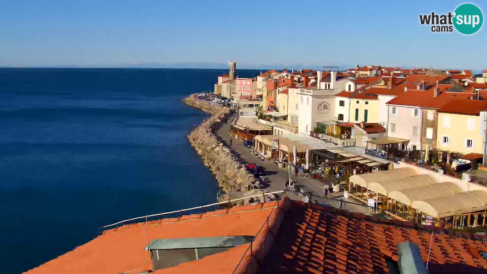 ﻿Pirano Webcam | Lungomare di Pirano | Hotel Piran