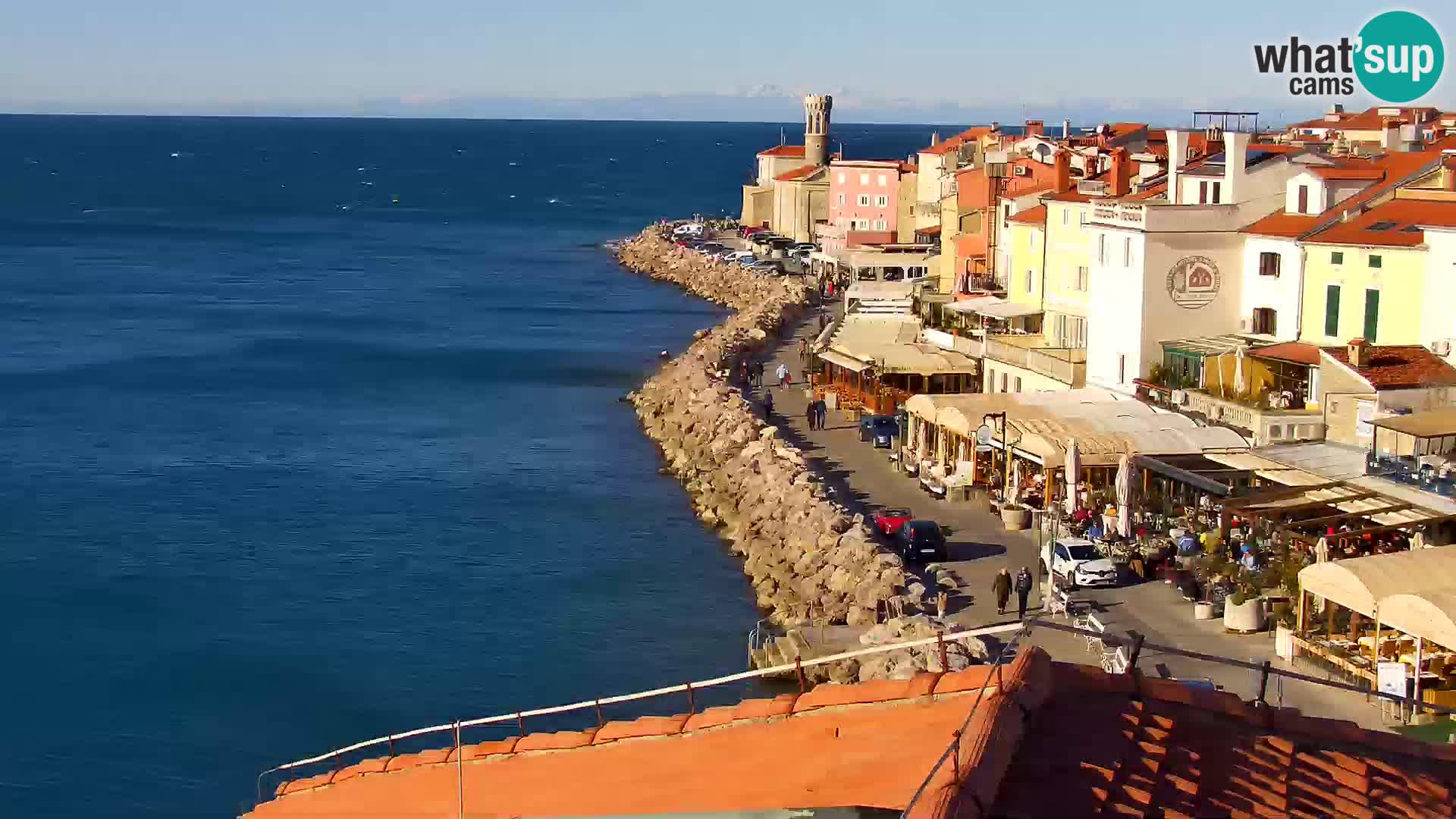 Spletna kamera Piran punta | Piransko nabrežje ¨- Hotel Piran