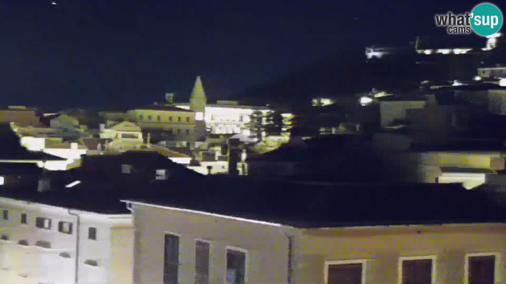 PIRAN Punta webcam | Seaside Promenade | Hotel Piran