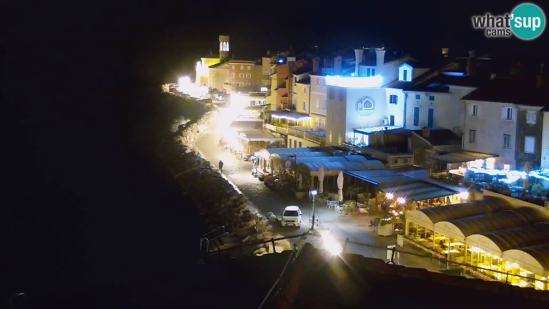 PIRAN Webcam | Strandpromenade Punta | Hotel Piran