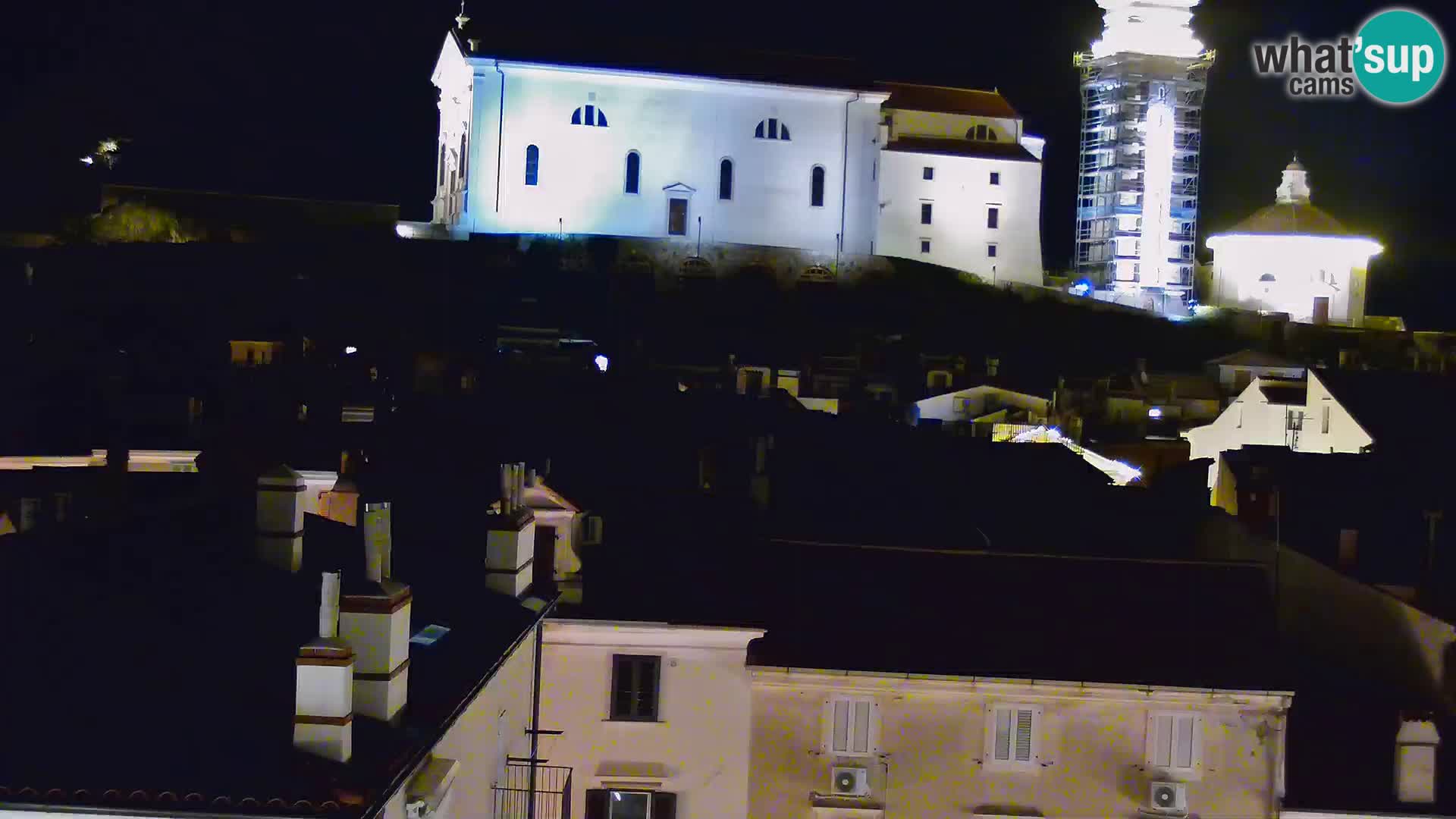 PIRAN Punta webcam | Seaside Promenade | Hotel Piran