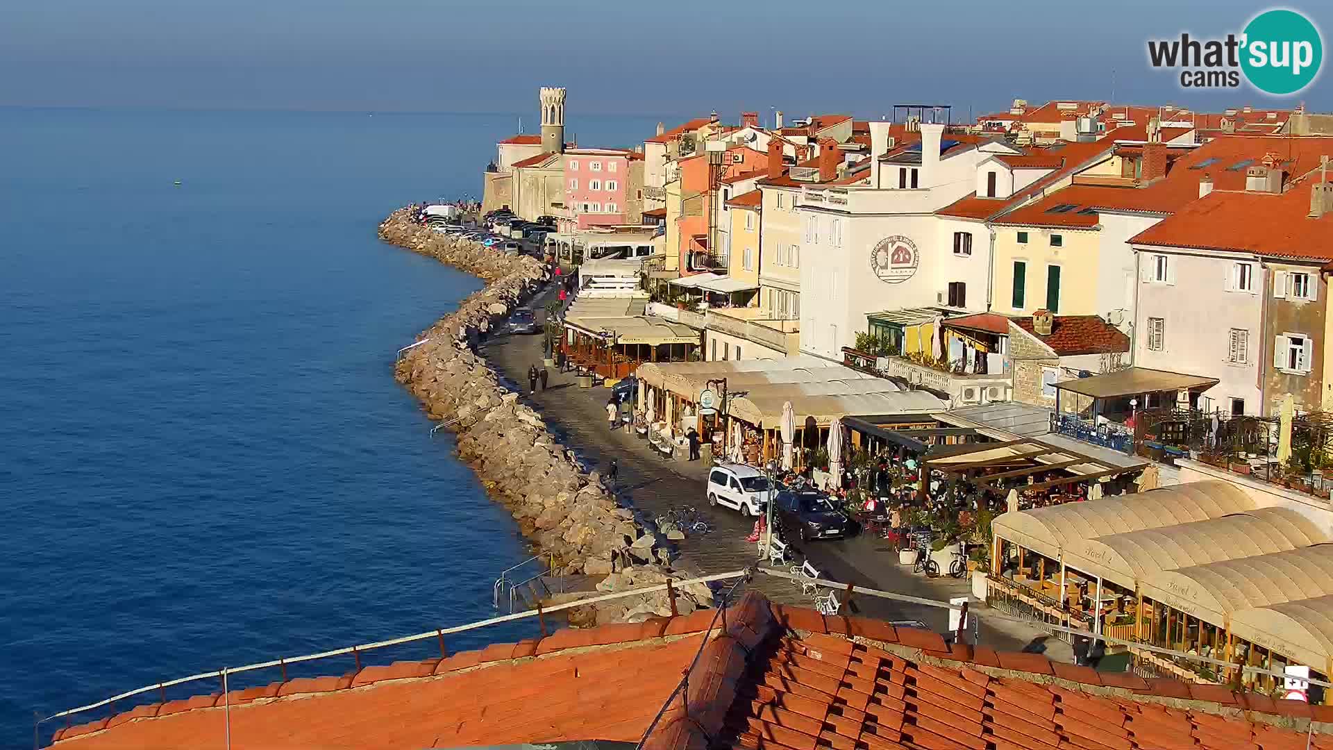 Spletna kamera Piran punta | Piransko nabrežje ¨- Hotel Piran