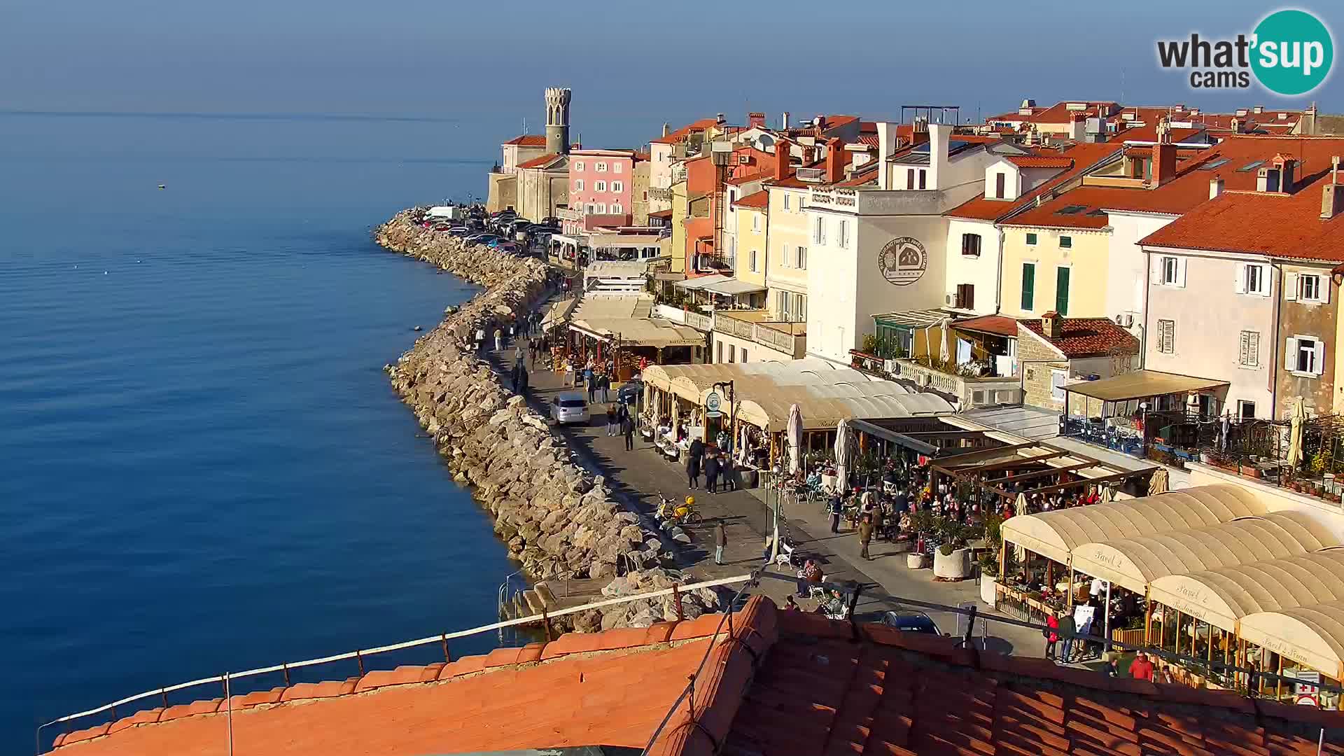 Spletna kamera Piran punta | Piransko nabrežje ¨- Hotel Piran