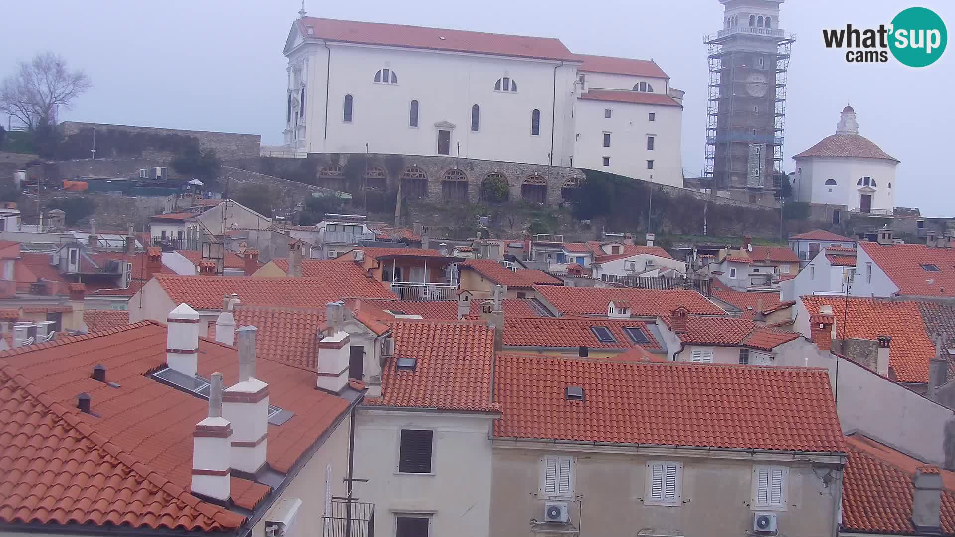 PIRAN Webcam | Strandpromenade Punta | Hotel Piran