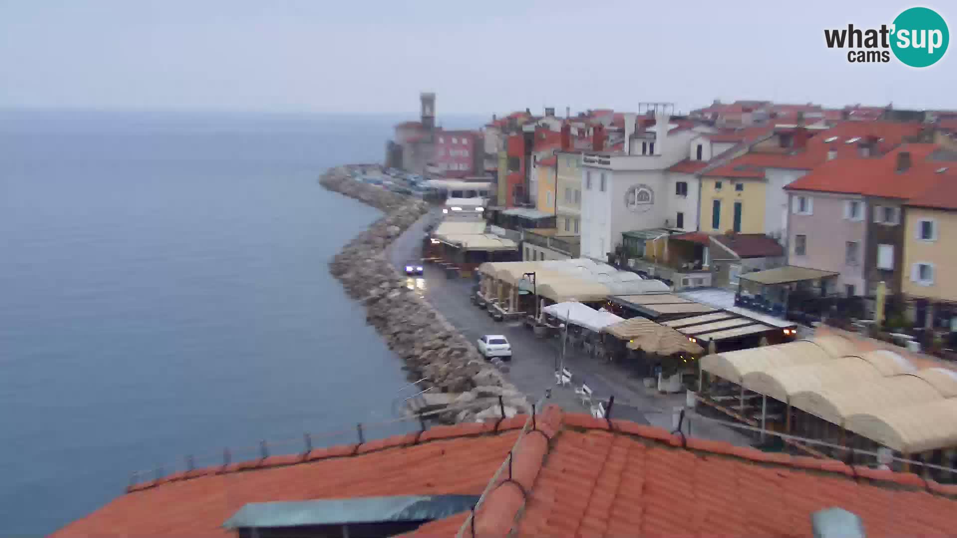 ﻿Pirano Webcam | Lungomare di Pirano | Hotel Piran