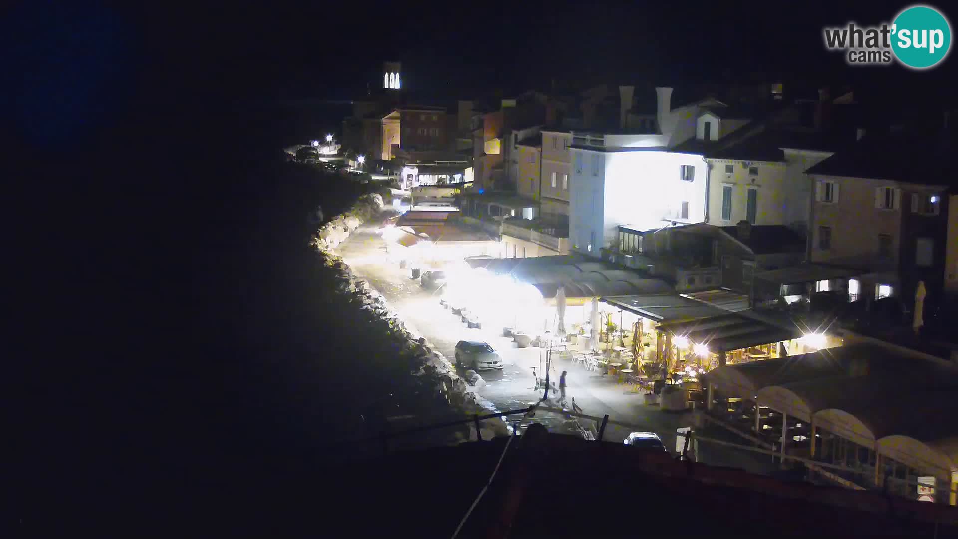 PIRAN Webcam | Strandpromenade Punta | Hotel Piran