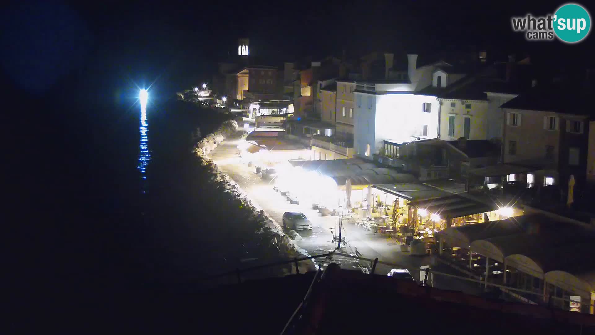 PIRAN Webcam | Strandpromenade Punta | Hotel Piran