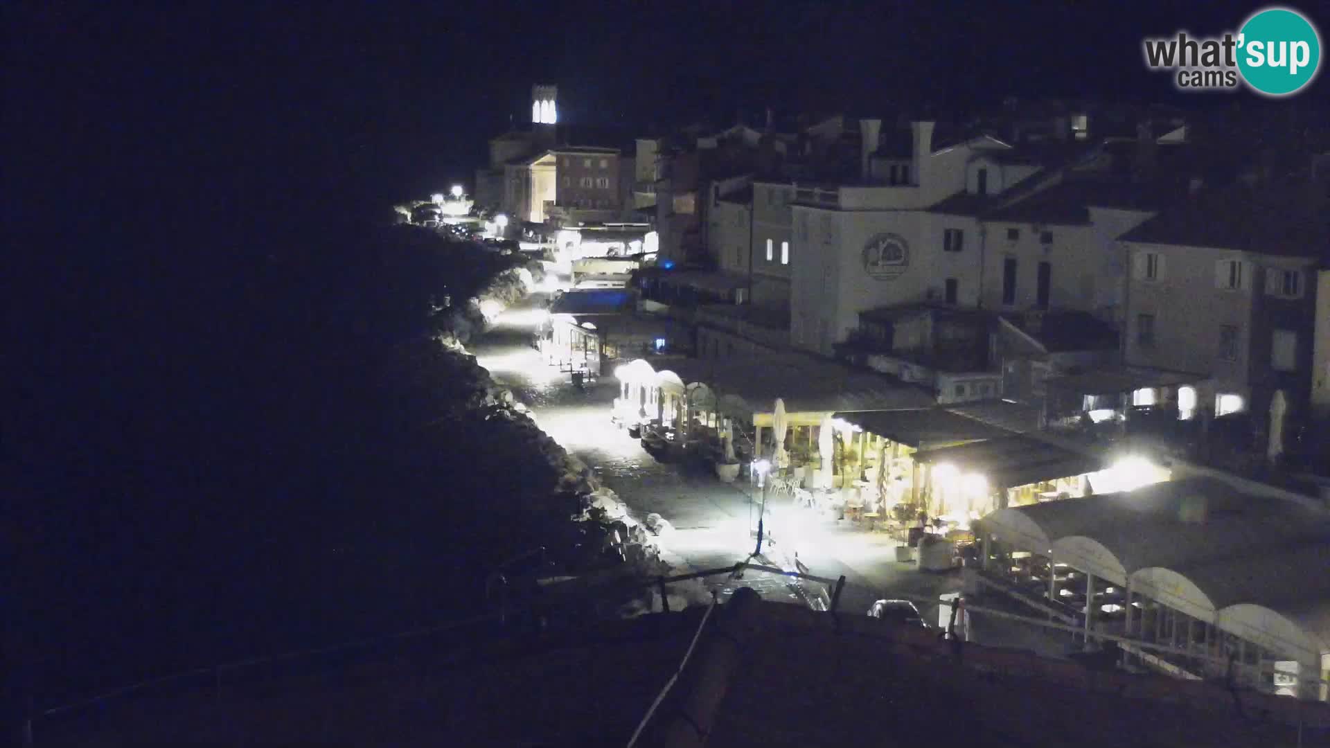 PIRAN Webcam | Strandpromenade Punta | Hotel Piran