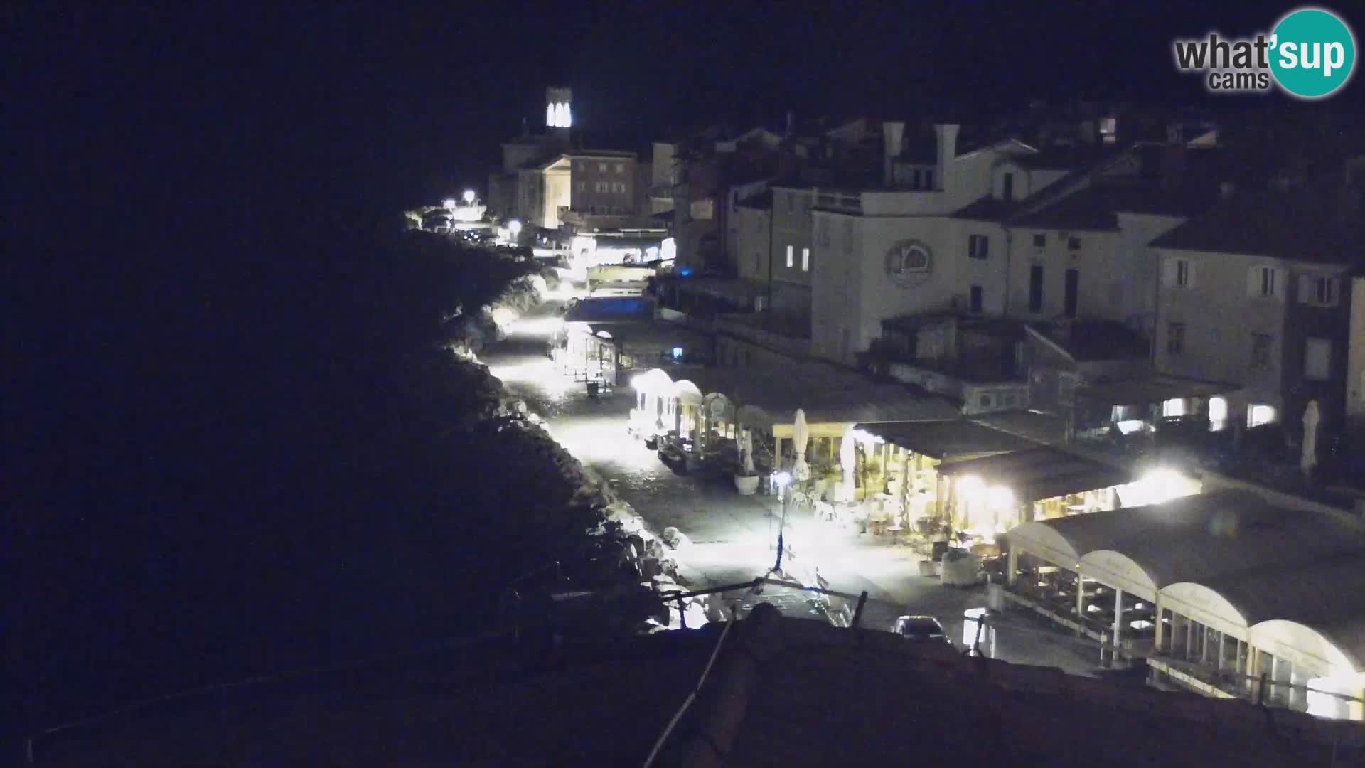 PIRAN Webcam | Strandpromenade Punta | Hotel Piran