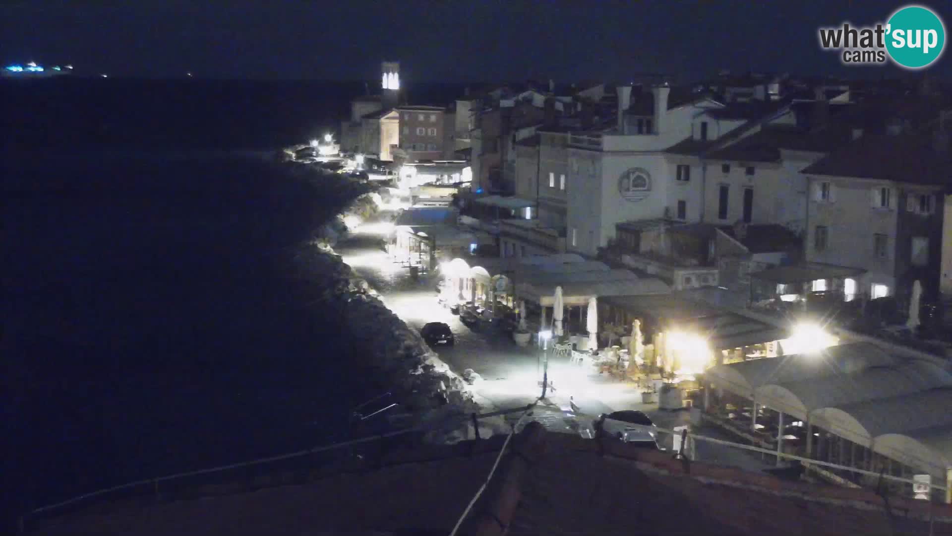 PIRAN Webcam | Strandpromenade Punta | Hotel Piran