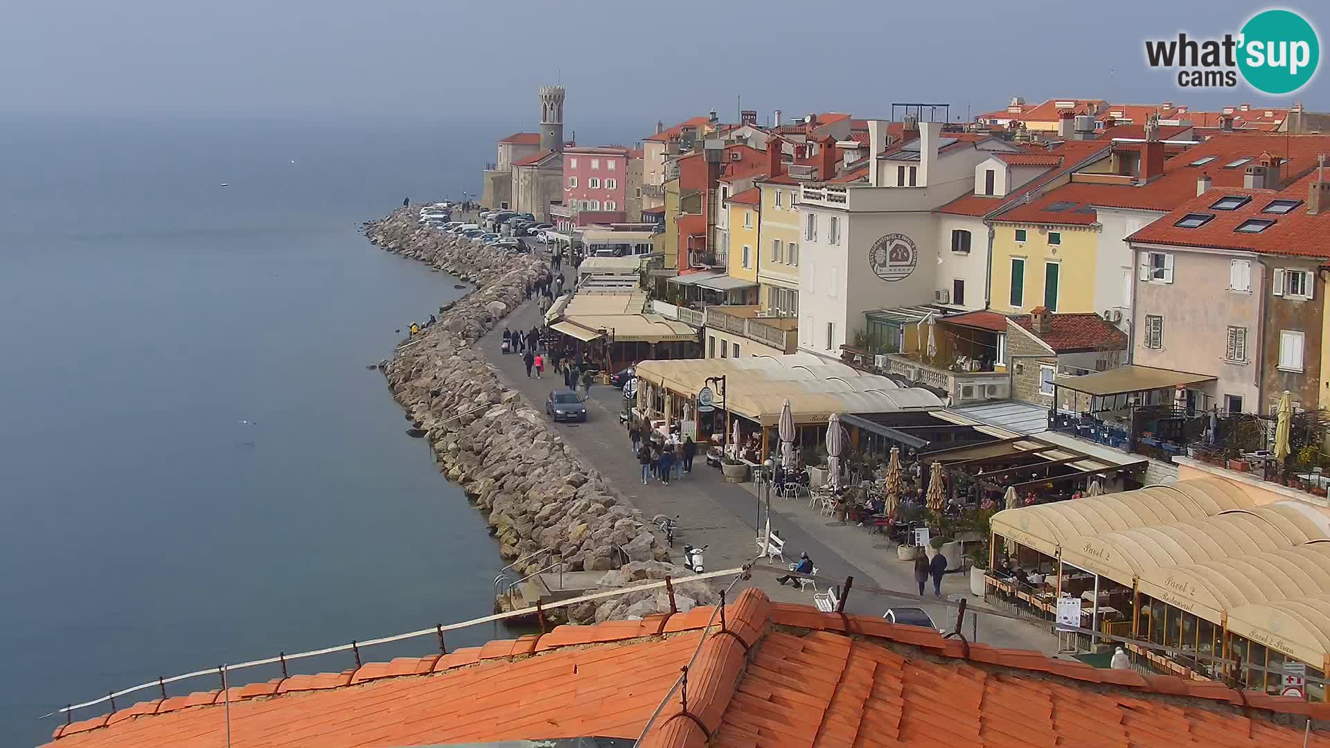 Spletna kamera Piran punta | Piransko nabrežje ¨- Hotel Piran