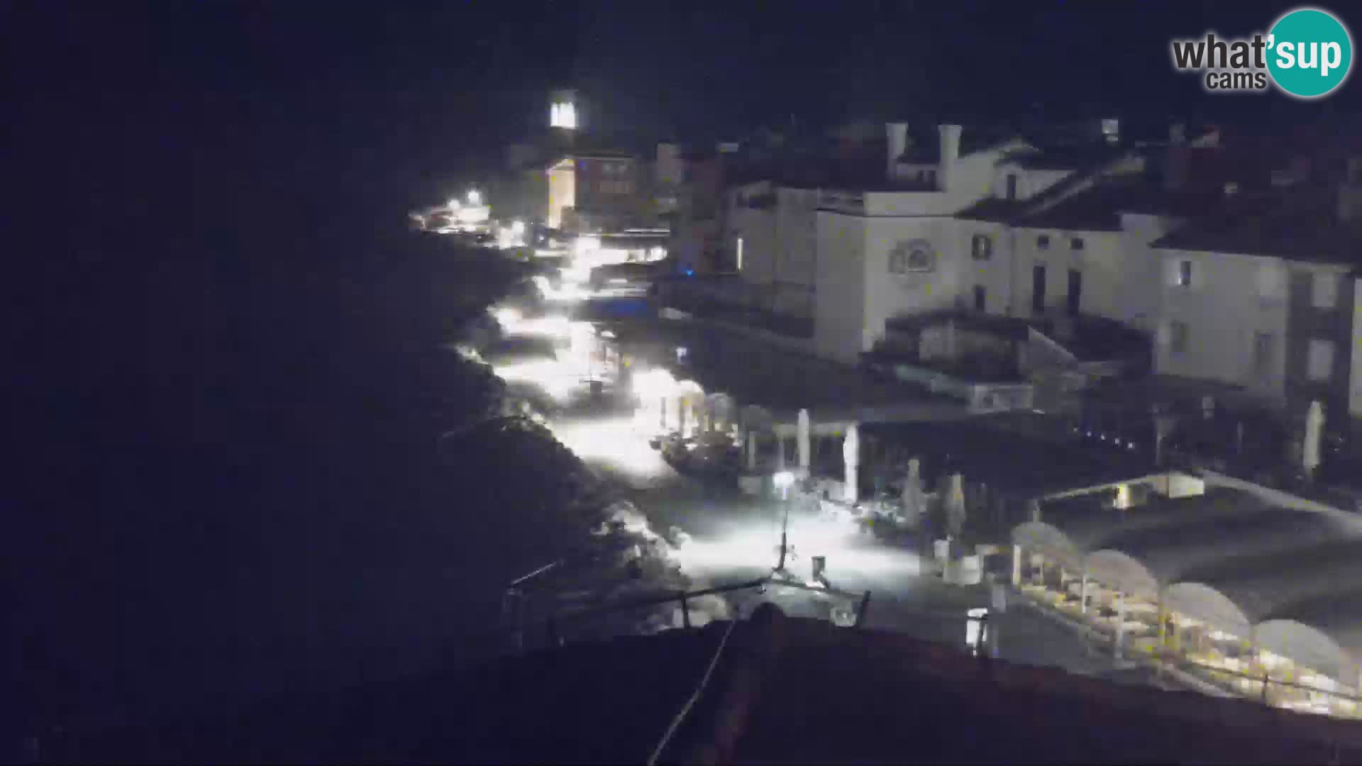 PIRAN Webcam | Strandpromenade Punta | Hotel Piran