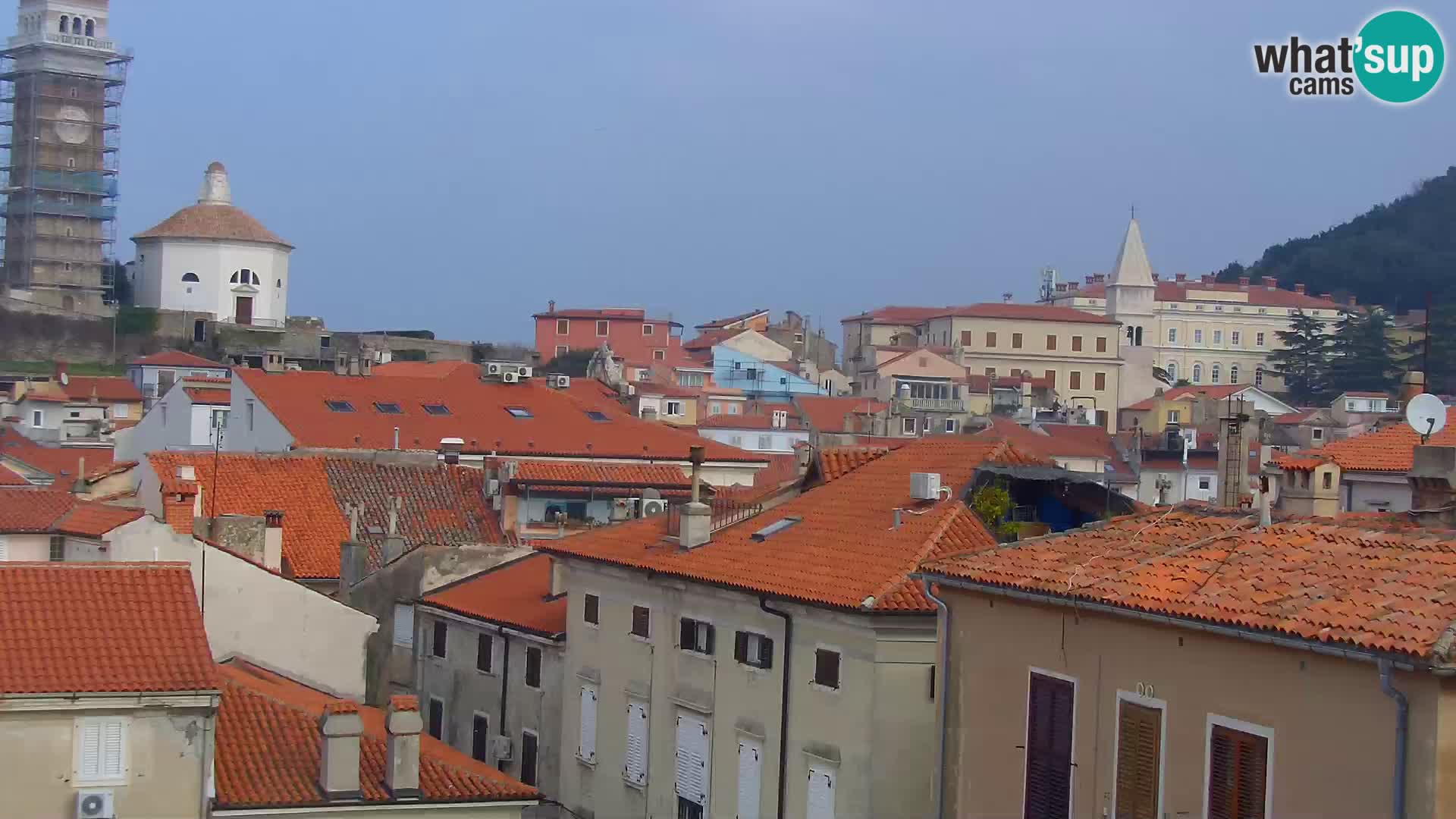 PIRAN Webcam | Strandpromenade Punta | Hotel Piran