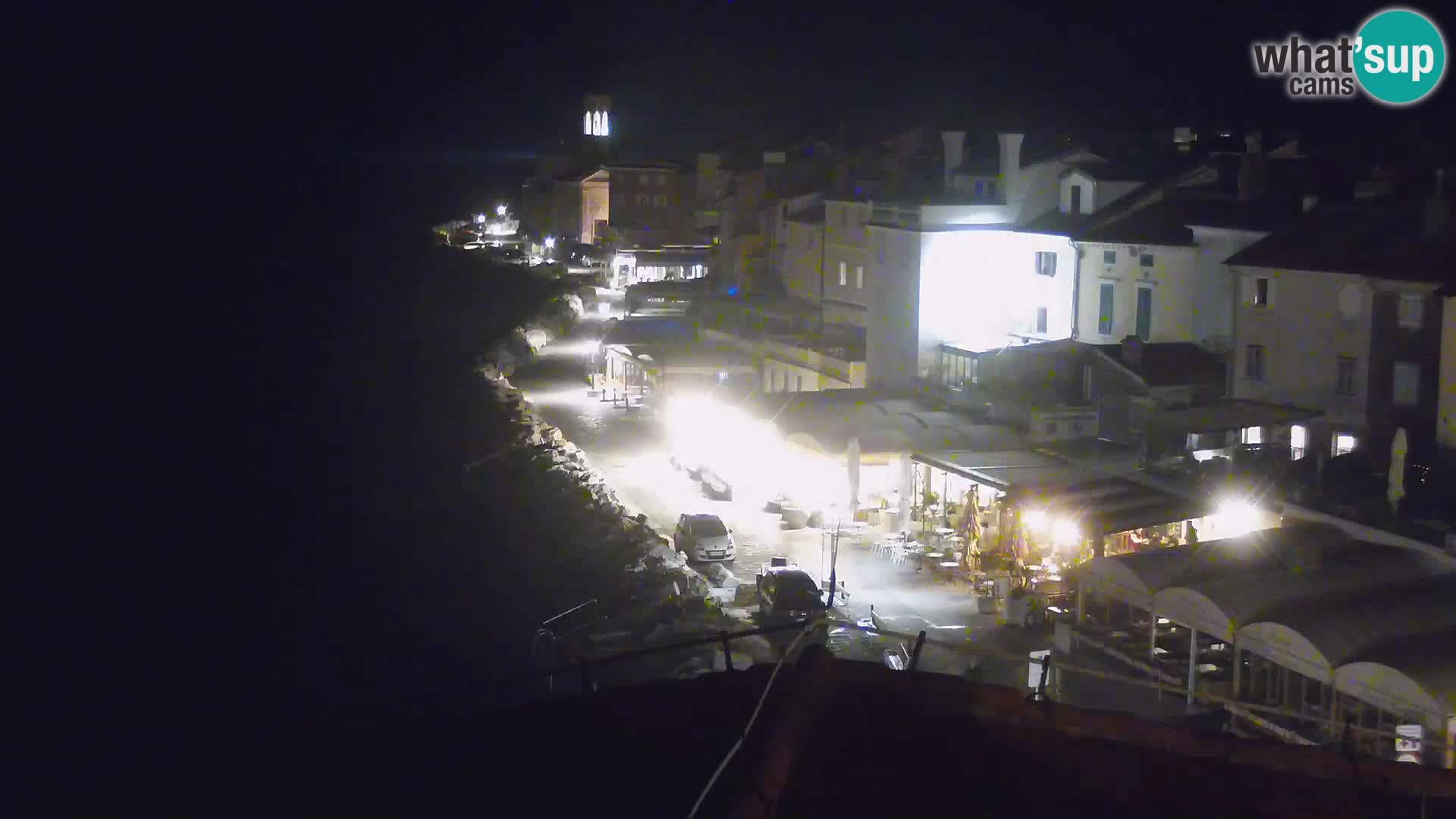 PIRAN Webcam | Strandpromenade Punta | Hotel Piran