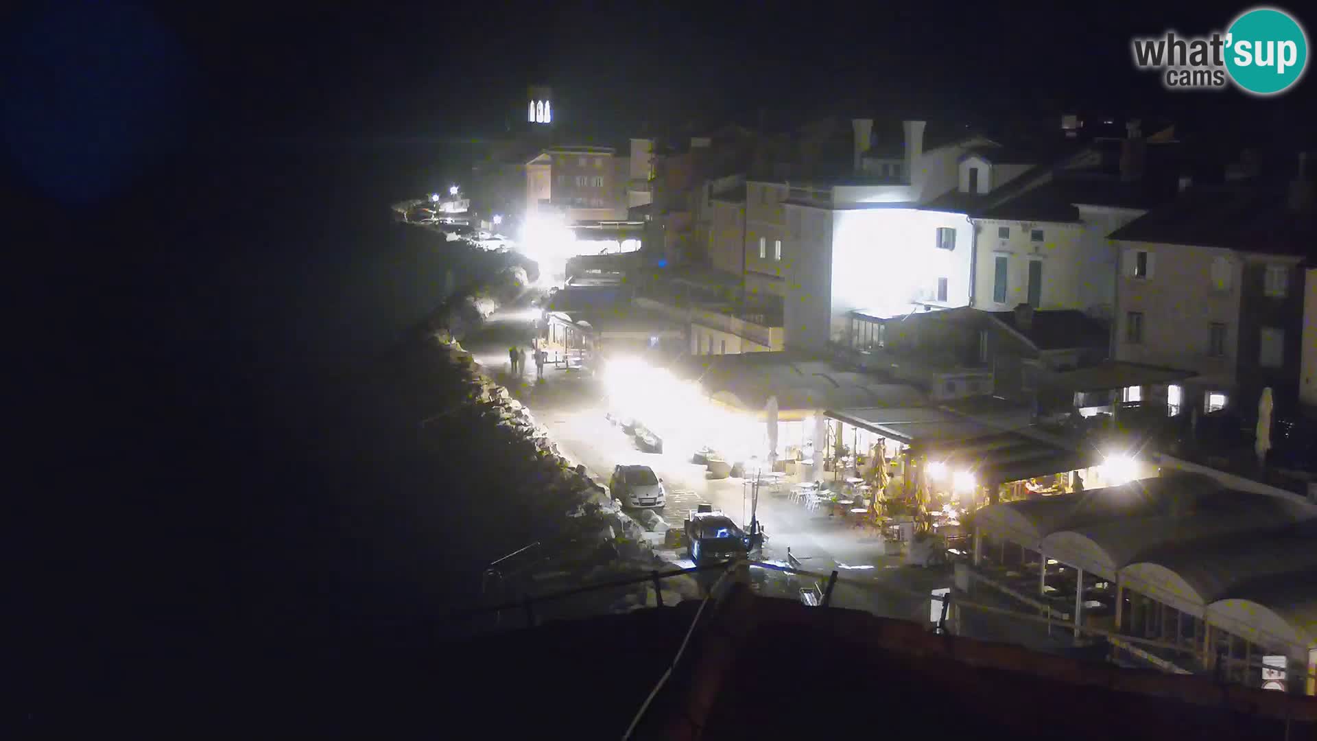 PIRAN Webcam | Strandpromenade Punta | Hotel Piran