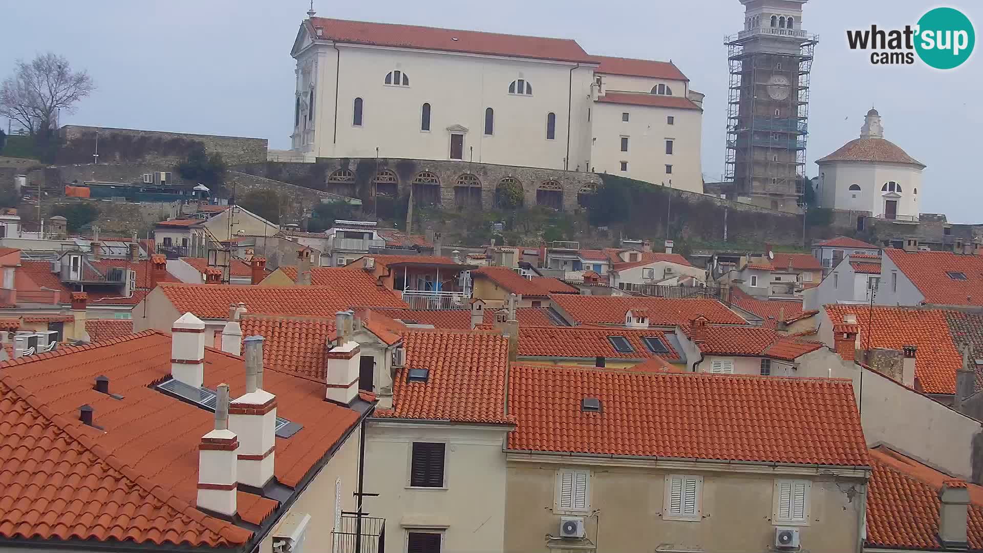 PIRAN Webcam | Strandpromenade Punta | Hotel Piran