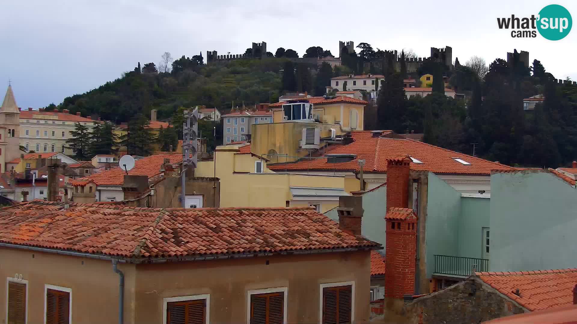 PIRAN Webcam | Strandpromenade Punta | Hotel Piran