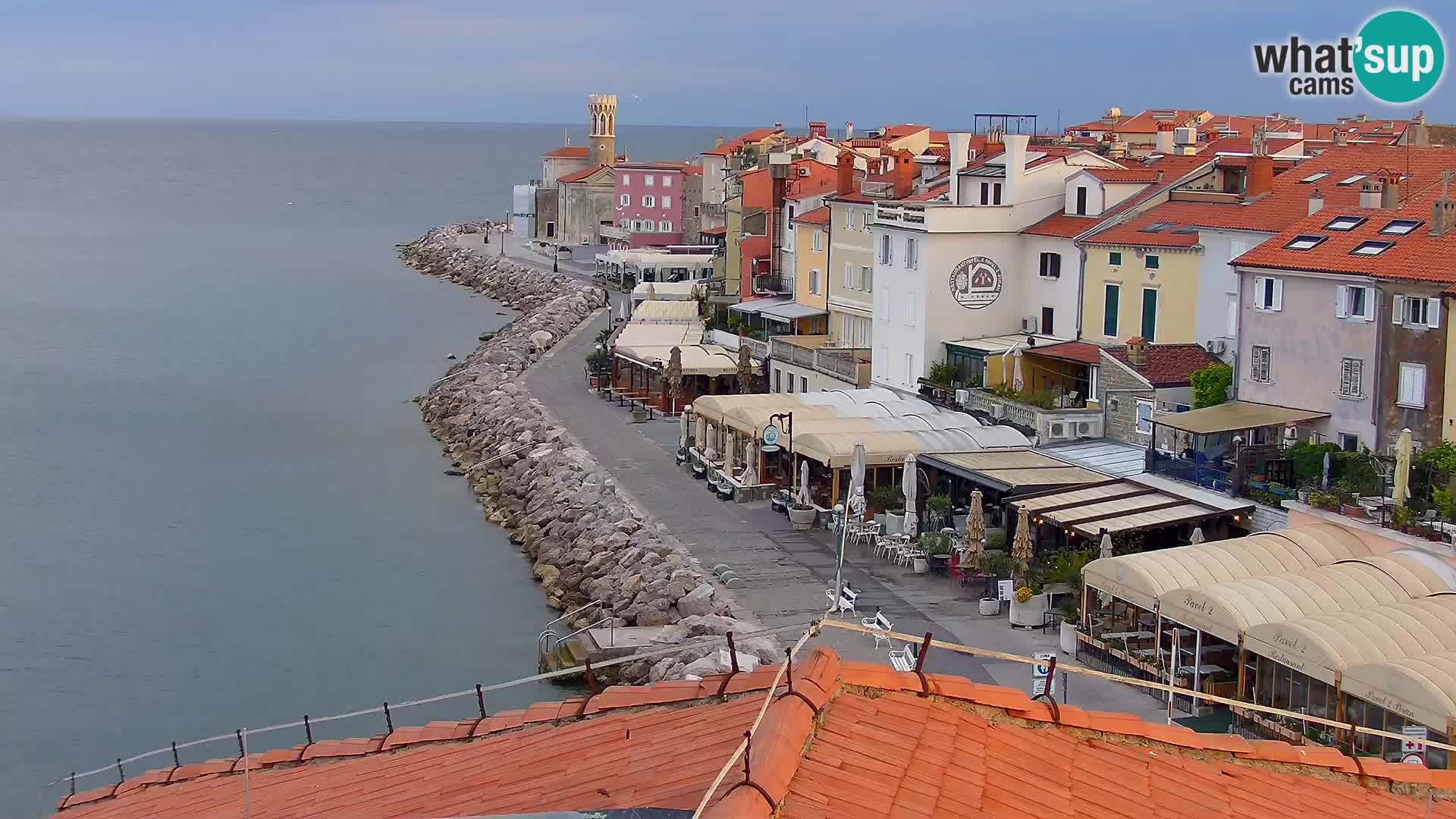 ﻿Pirano Webcam | Lungomare di Pirano | Hotel Piran