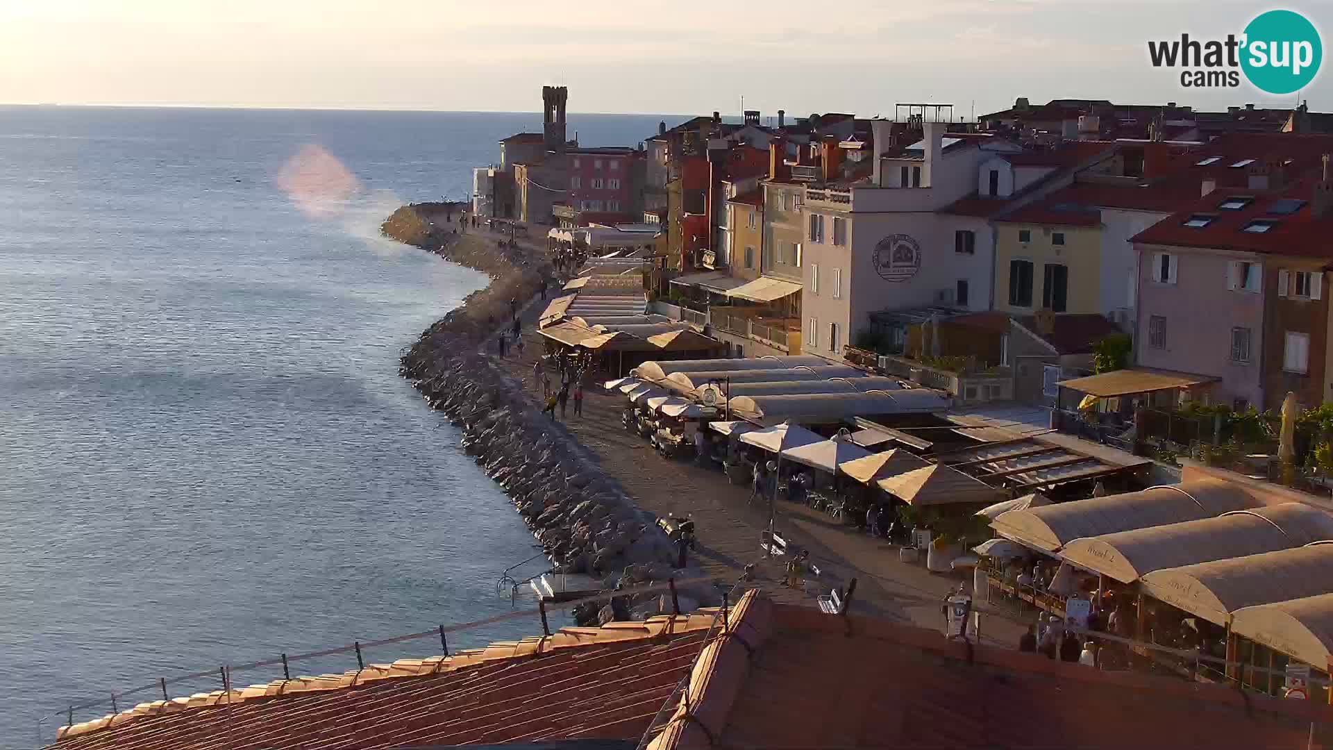 Spletna kamera Piran punta | Piransko nabrežje ¨- Hotel Piran