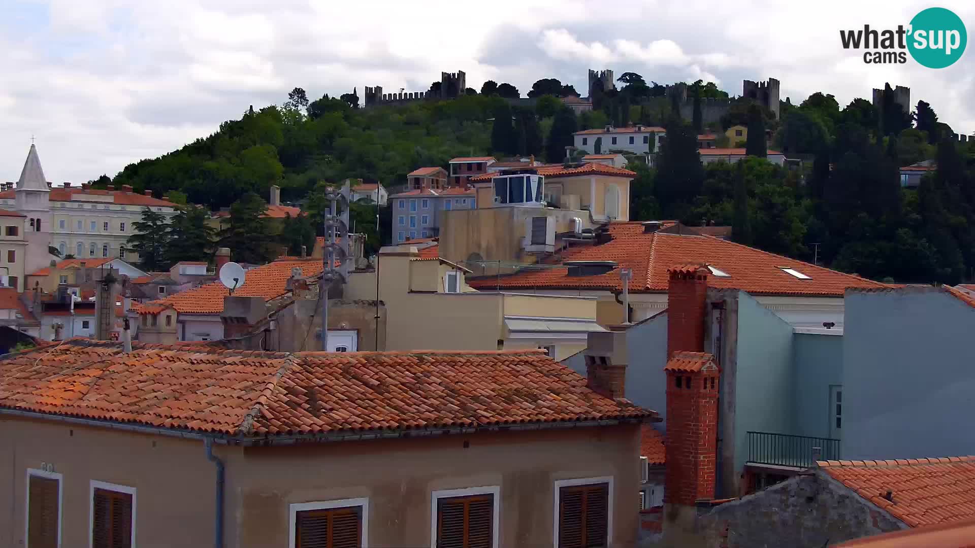 PIRAN Punta webcam | Seaside Promenade | Hotel Piran