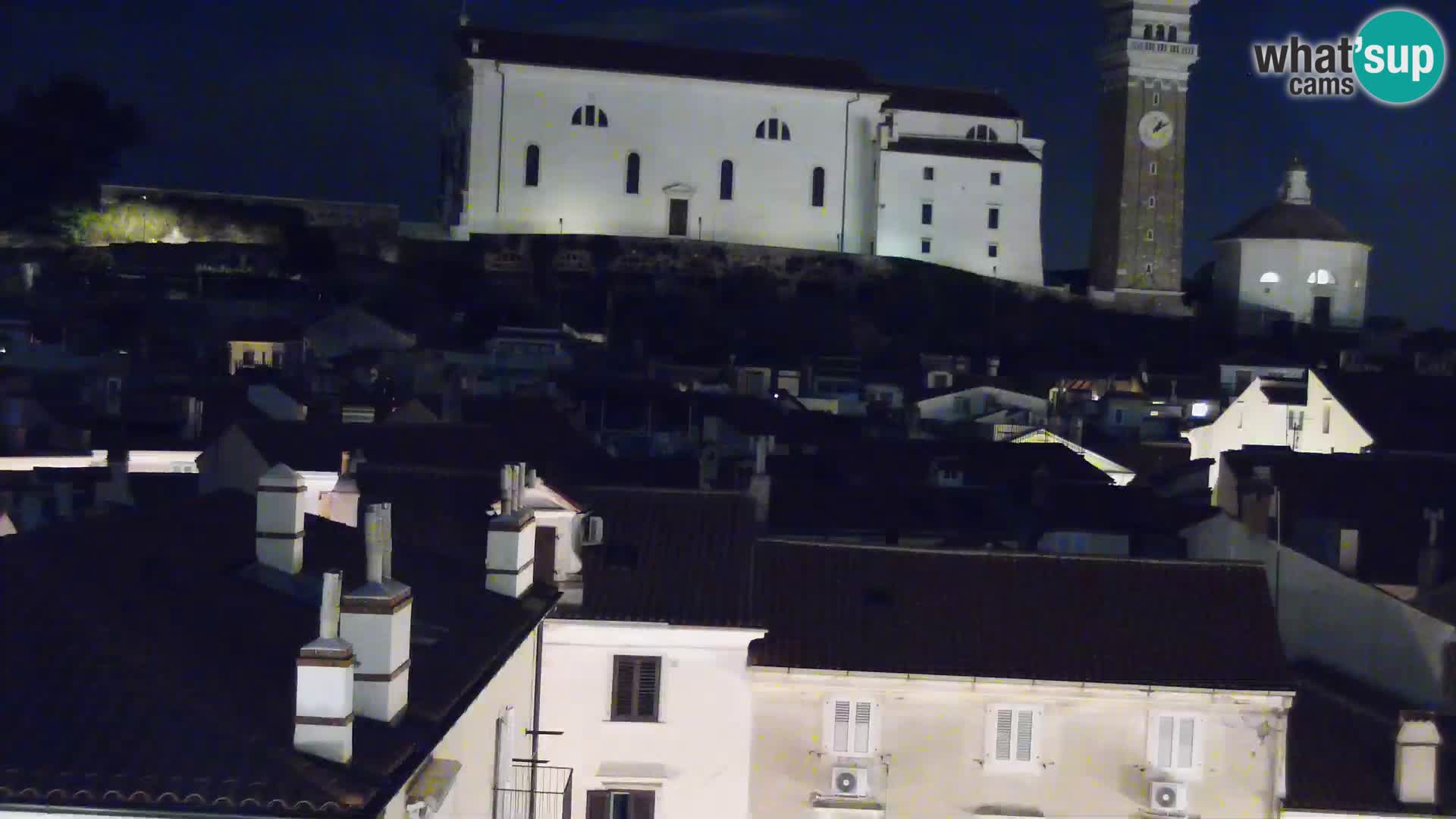 PIRAN Punta webcam | Seaside Promenade | Hotel Piran