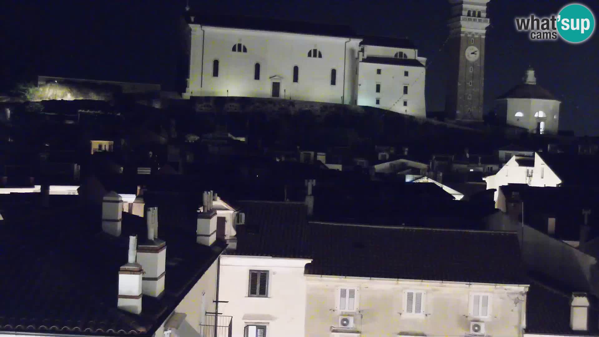 PIRAN Punta webcam | Seaside Promenade | Hotel Piran