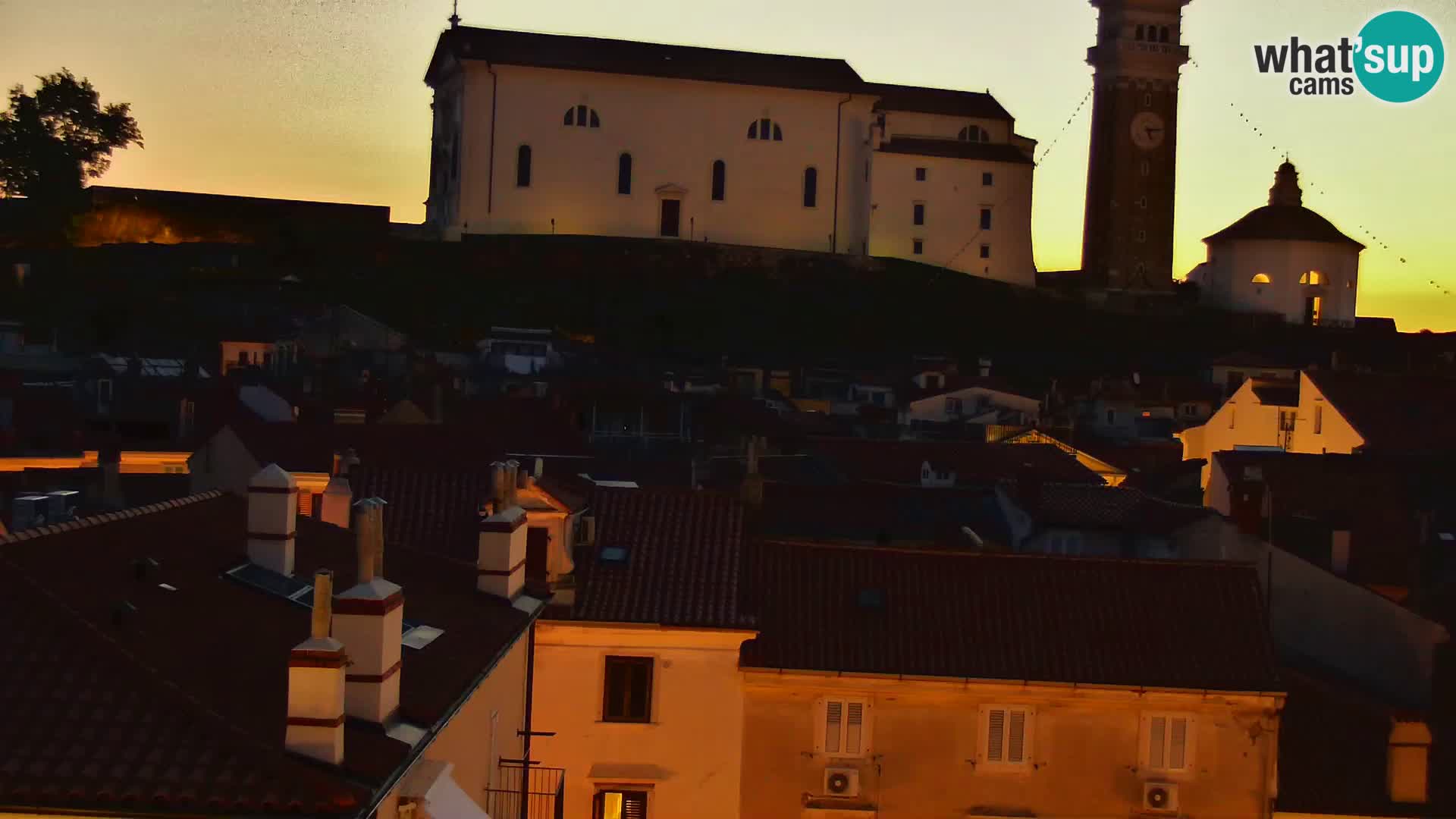 PIRAN Punta webcam | Seaside Promenade | Hotel Piran