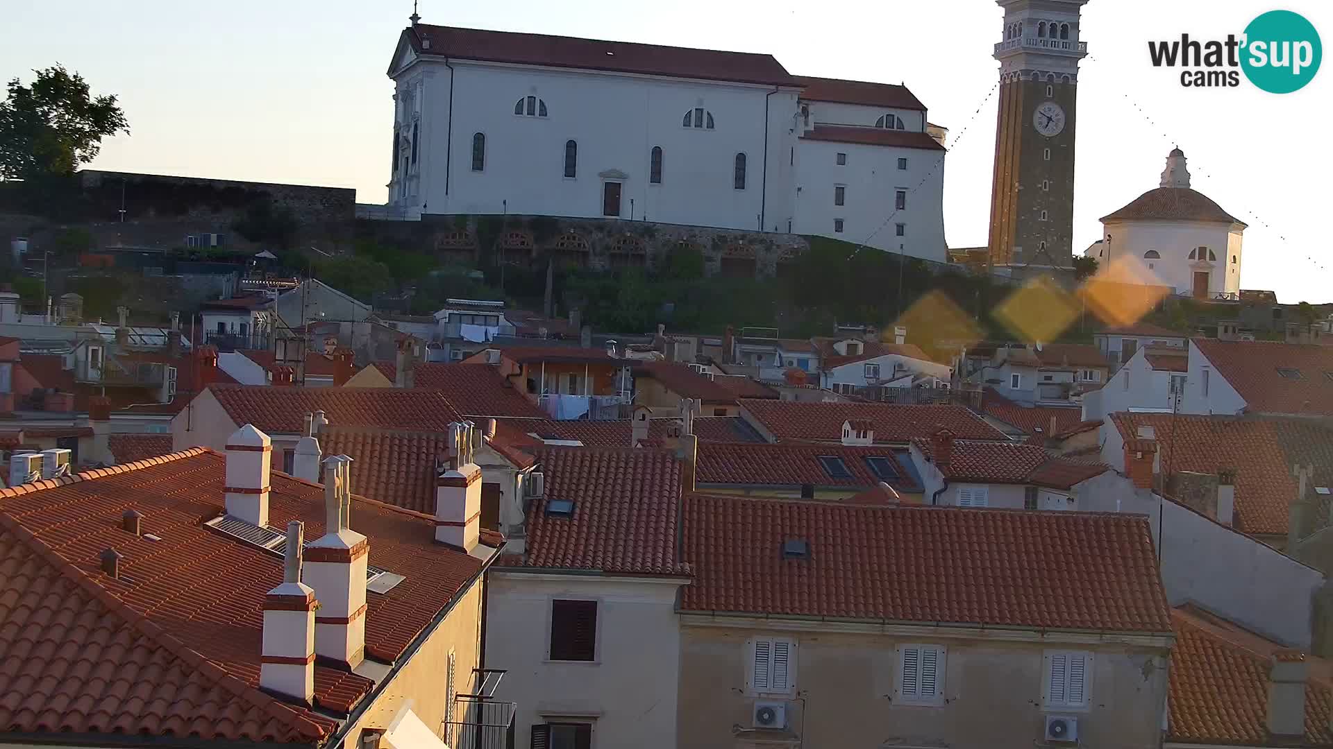 PIRAN Webcam | Strandpromenade Punta | Hotel Piran