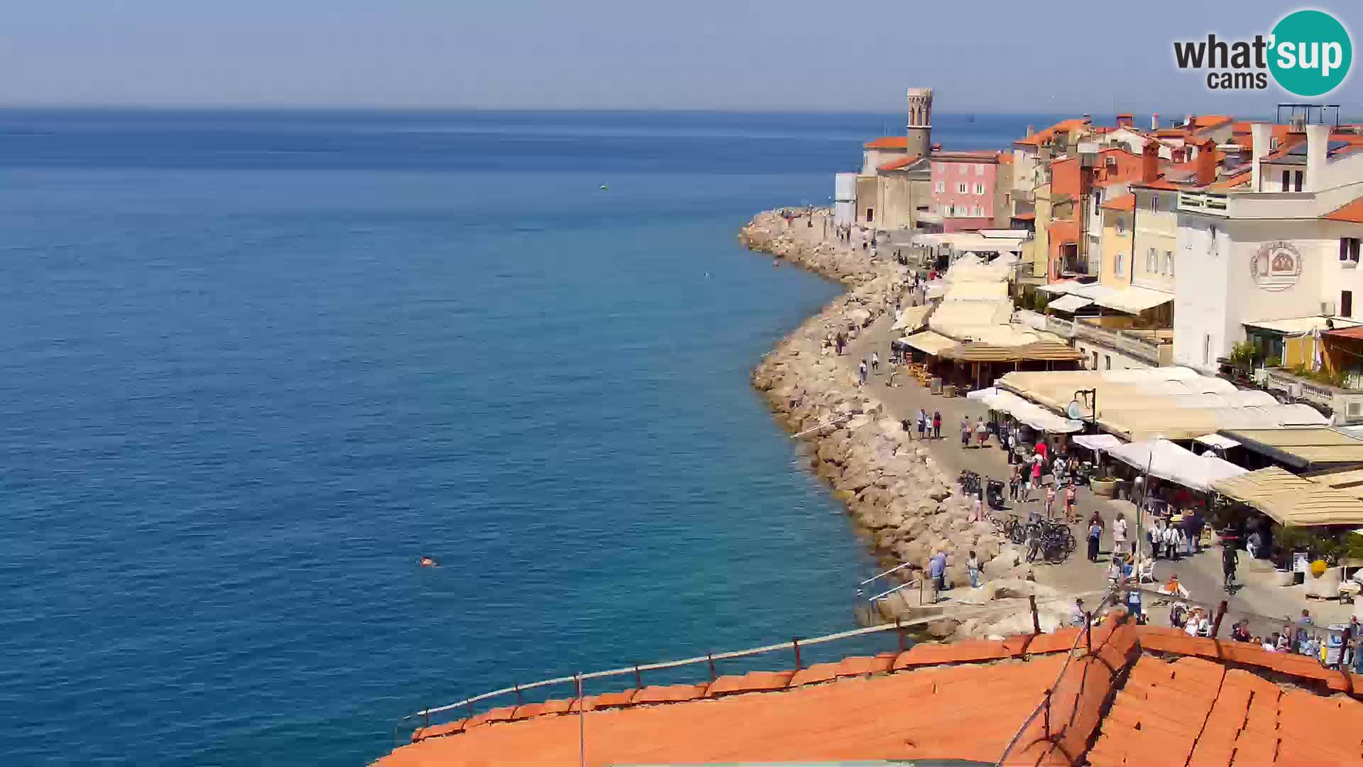 Spletna kamera Piran punta | Piransko nabrežje ¨- Hotel Piran