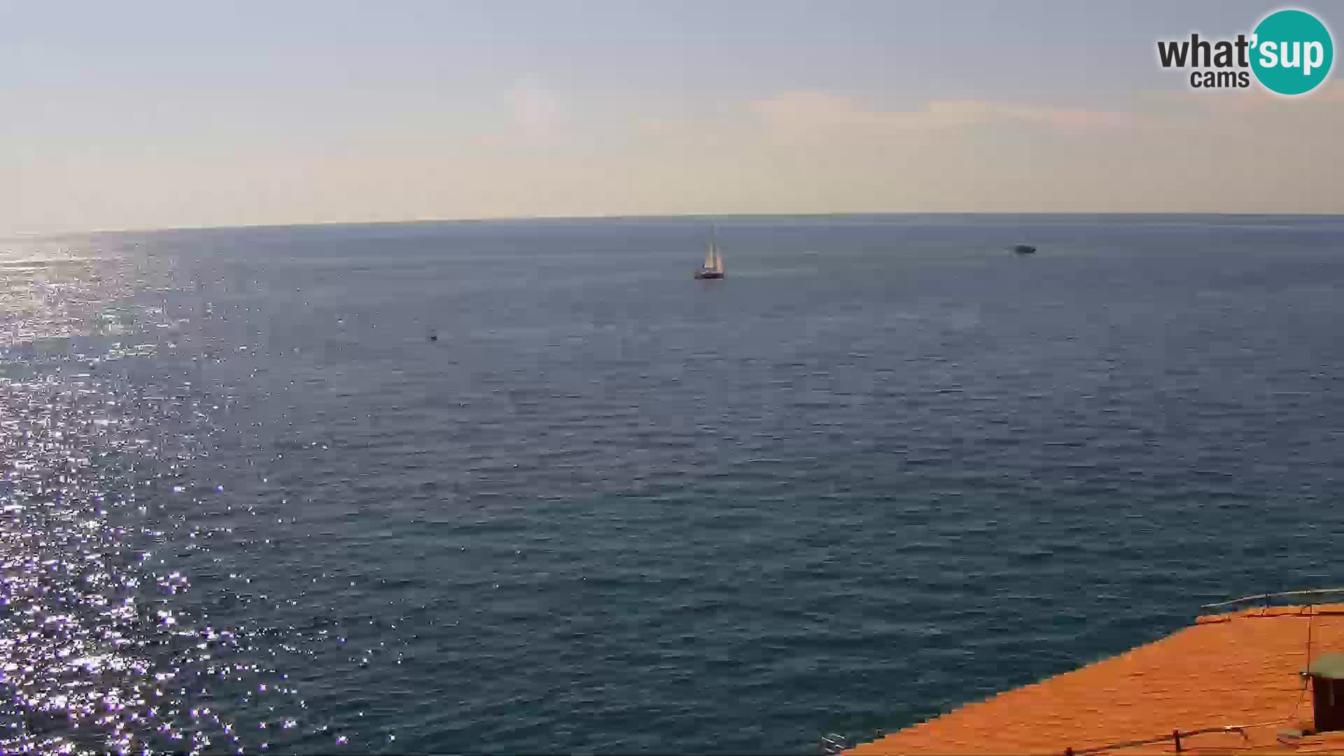 PIRAN Webcam | Strandpromenade Punta | Hotel Piran