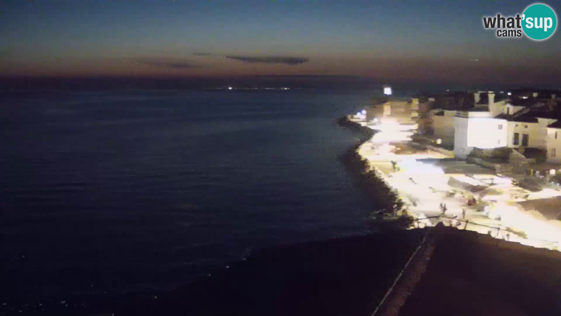 PIRAN Webcam | Strandpromenade Punta | Hotel Piran