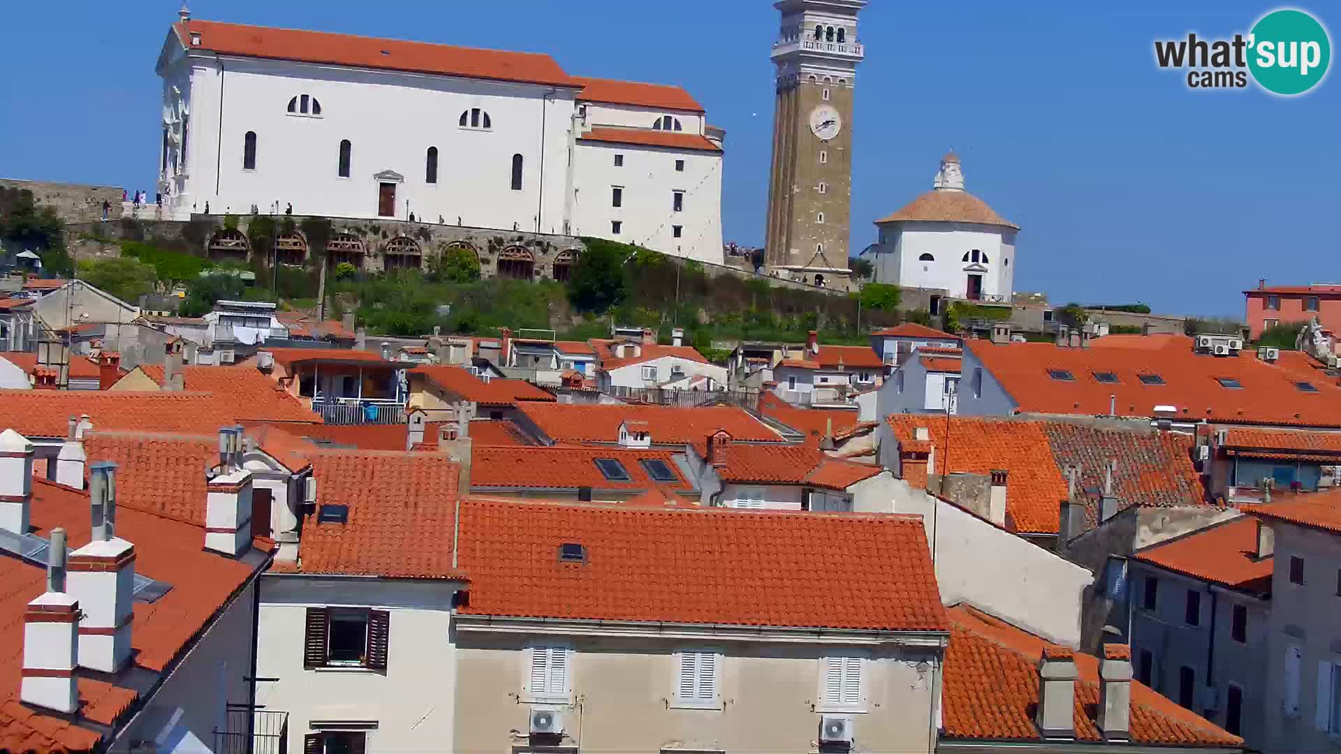 PIRAN Webcam | Strandpromenade Punta | Hotel Piran