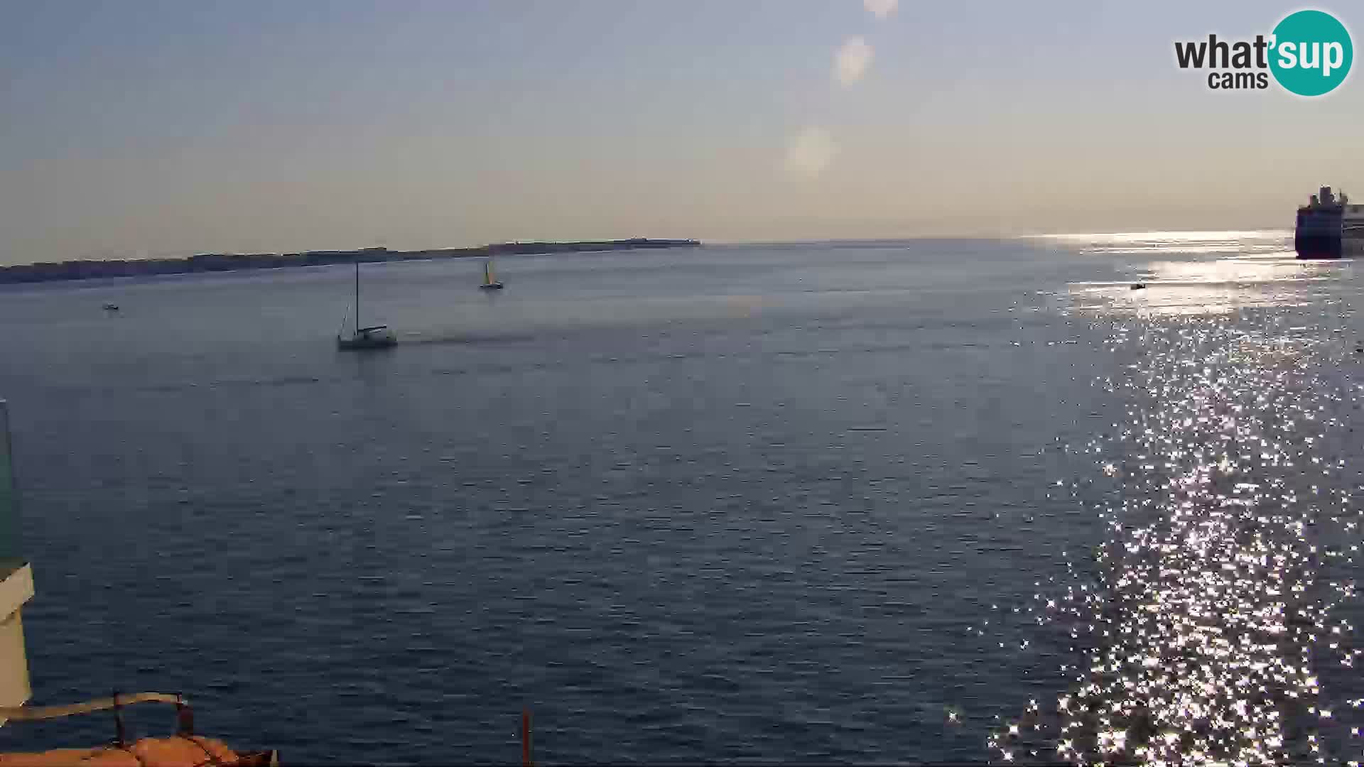 PIRAN Punta webcam | Seaside Promenade | Hotel Piran