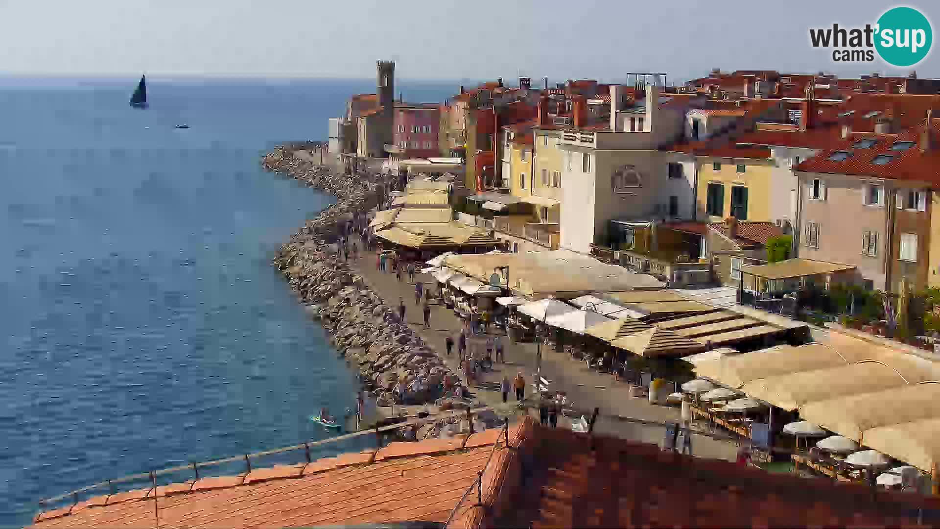 ﻿Pirano Webcam | Lungomare di Pirano | Hotel Piran