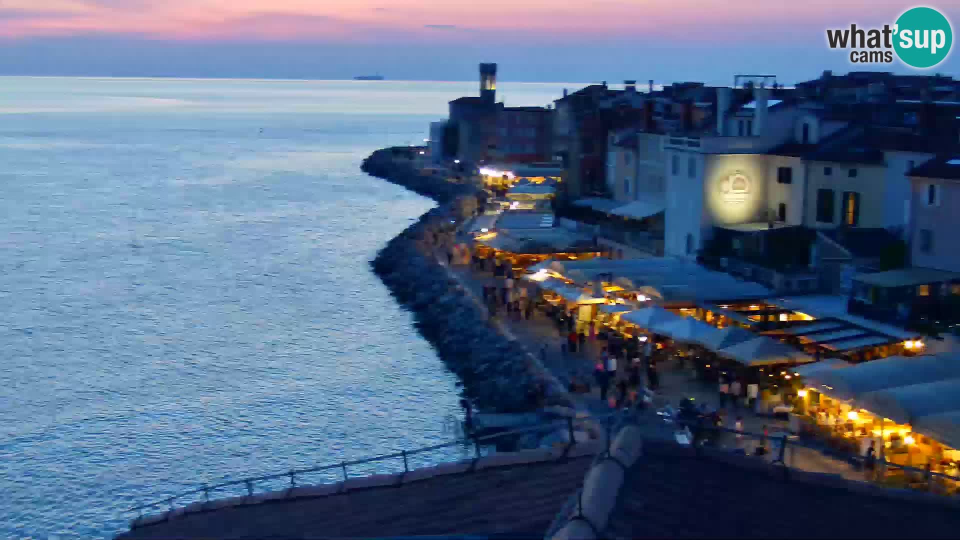 ﻿Pirano Webcam | Lungomare di Pirano | Hotel Piran