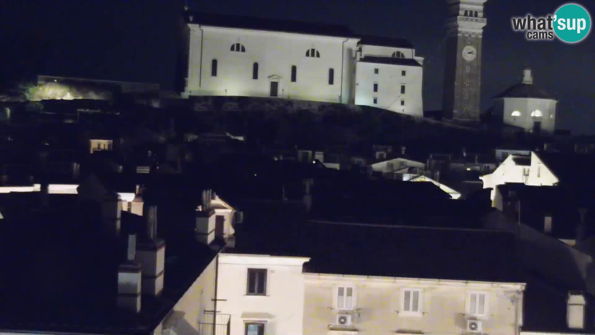 PIRAN Punta webcam | Seaside Promenade | Hotel Piran