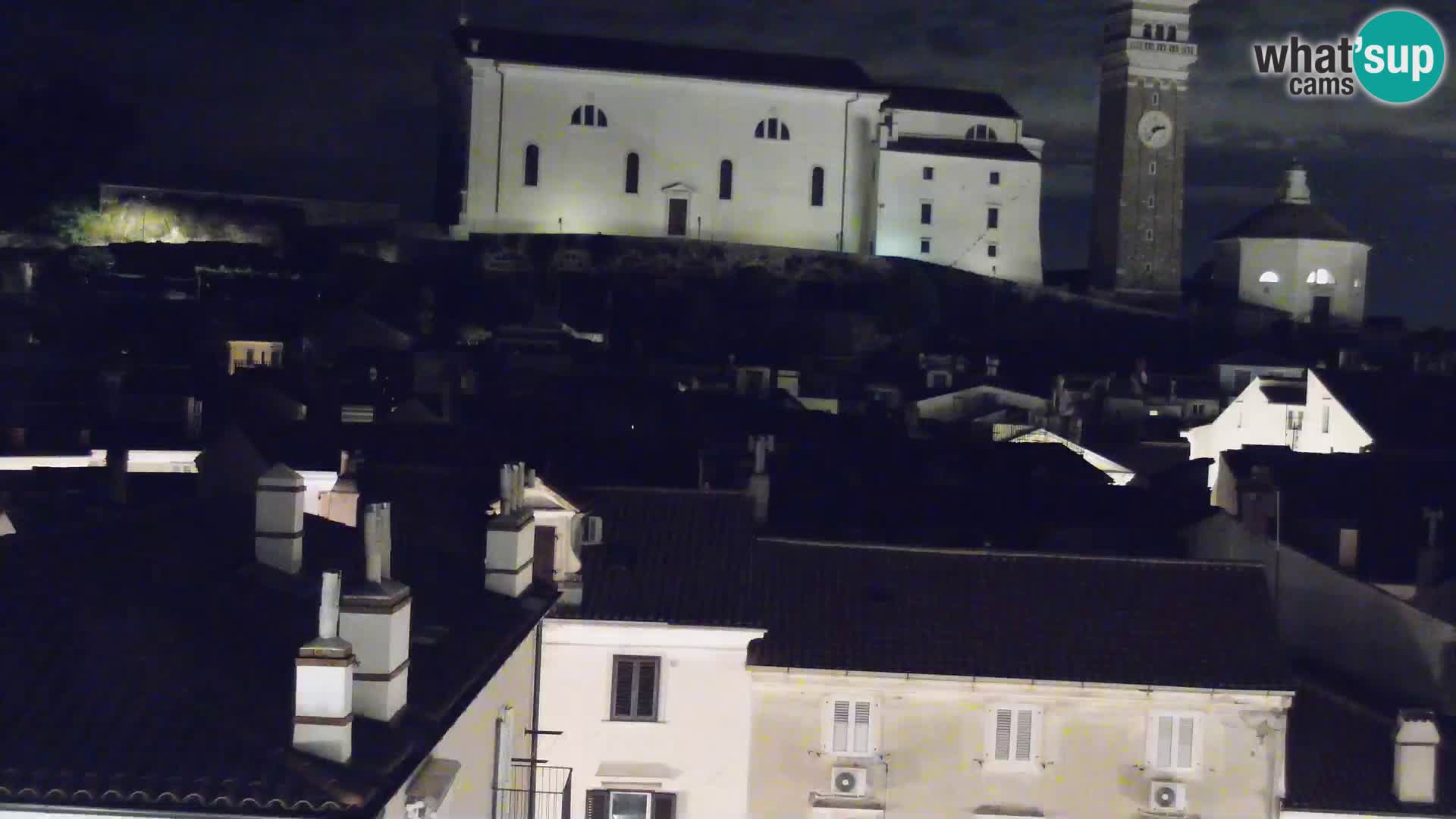 PIRAN Punta webcam | Seaside Promenade | Hotel Piran