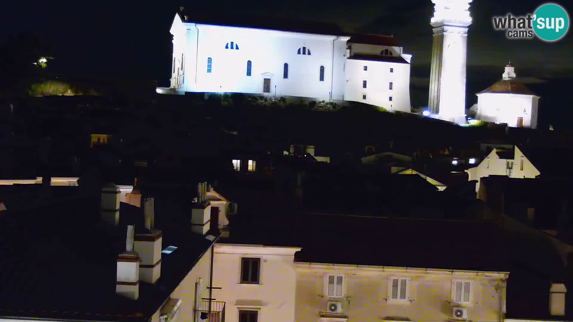 PIRAN Punta webcam | Seaside Promenade | Hotel Piran