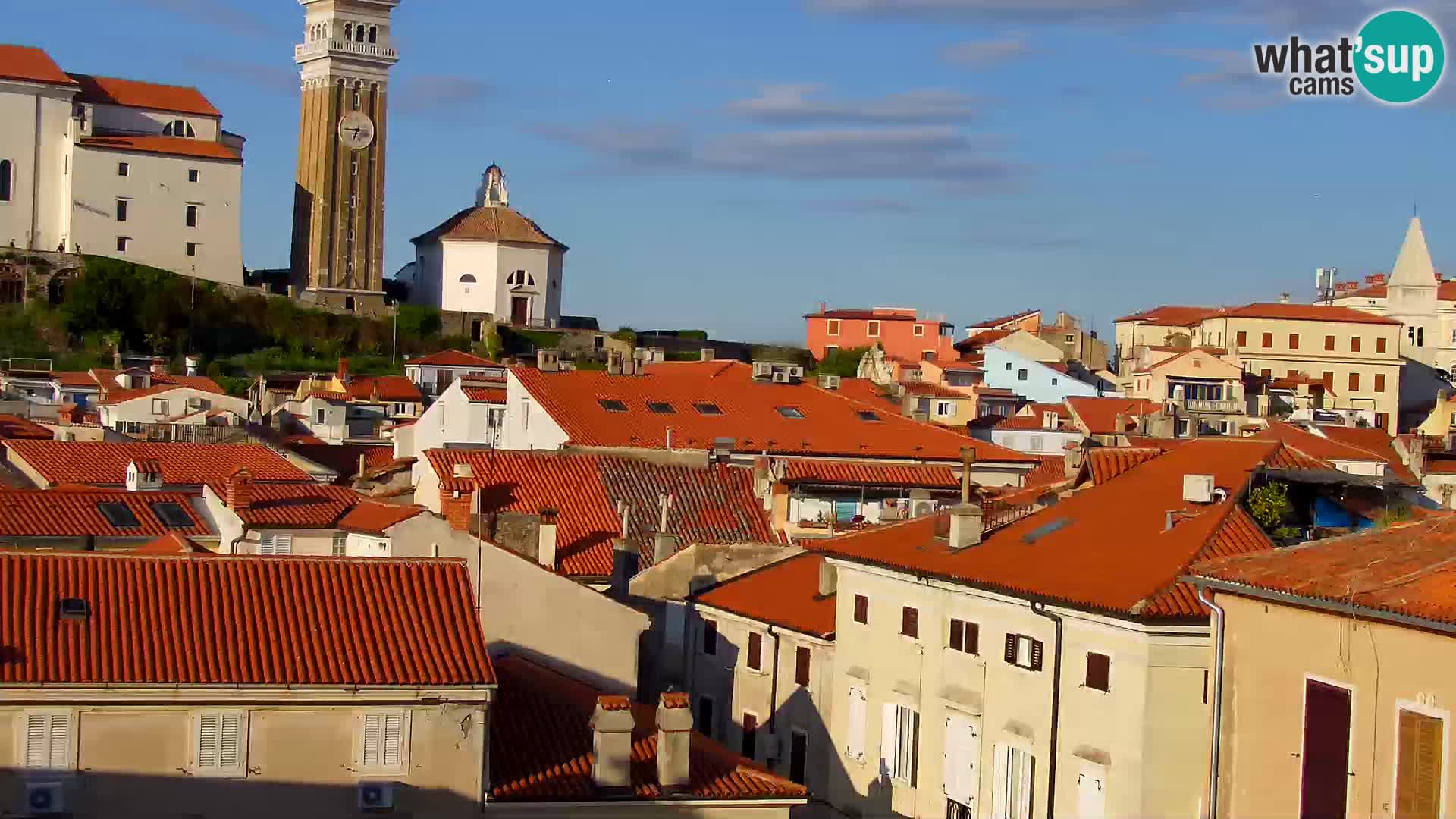 PIRAN Webcam | Strandpromenade Punta | Hotel Piran