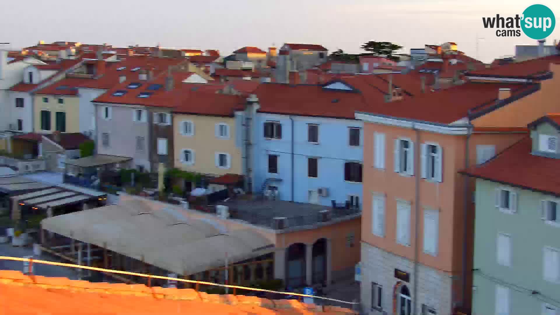 PIRAN Webcam | Strandpromenade Punta | Hotel Piran
