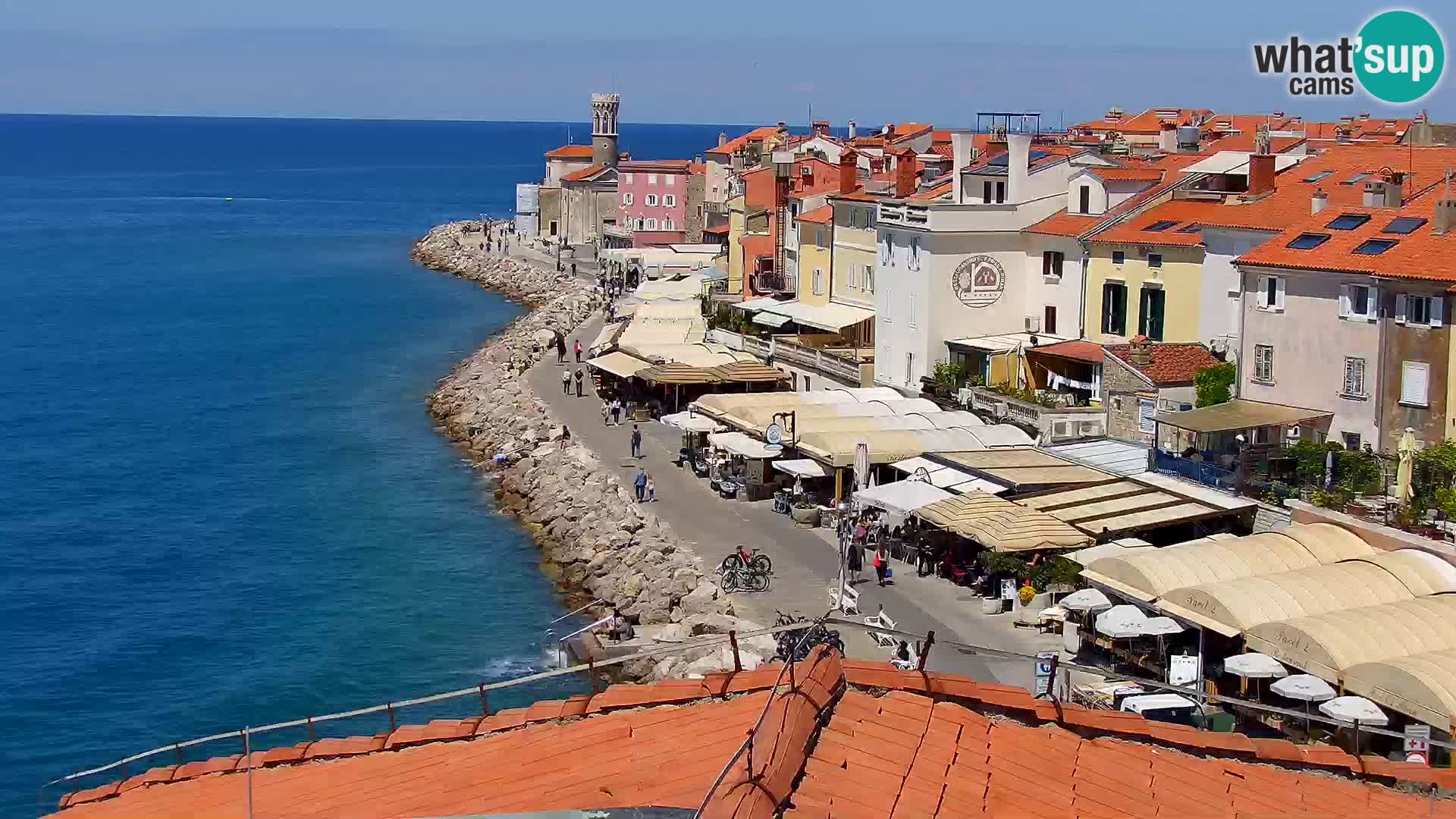 Spletna kamera Piran punta | Piransko nabrežje ¨- Hotel Piran
