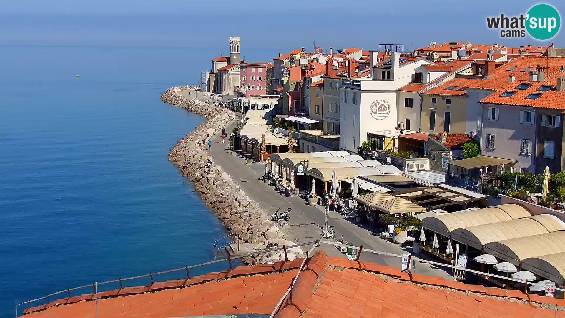 Piransko Nabrežje s Hotela Piran