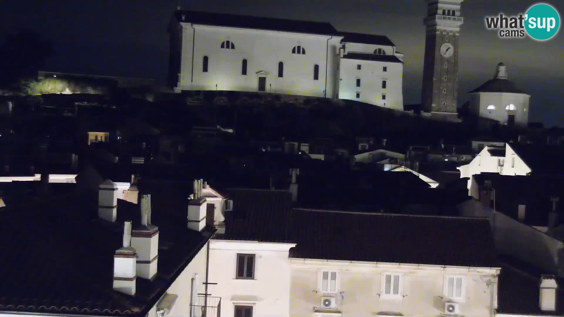 PIRAN Punta webcam | Seaside Promenade | Hotel Piran