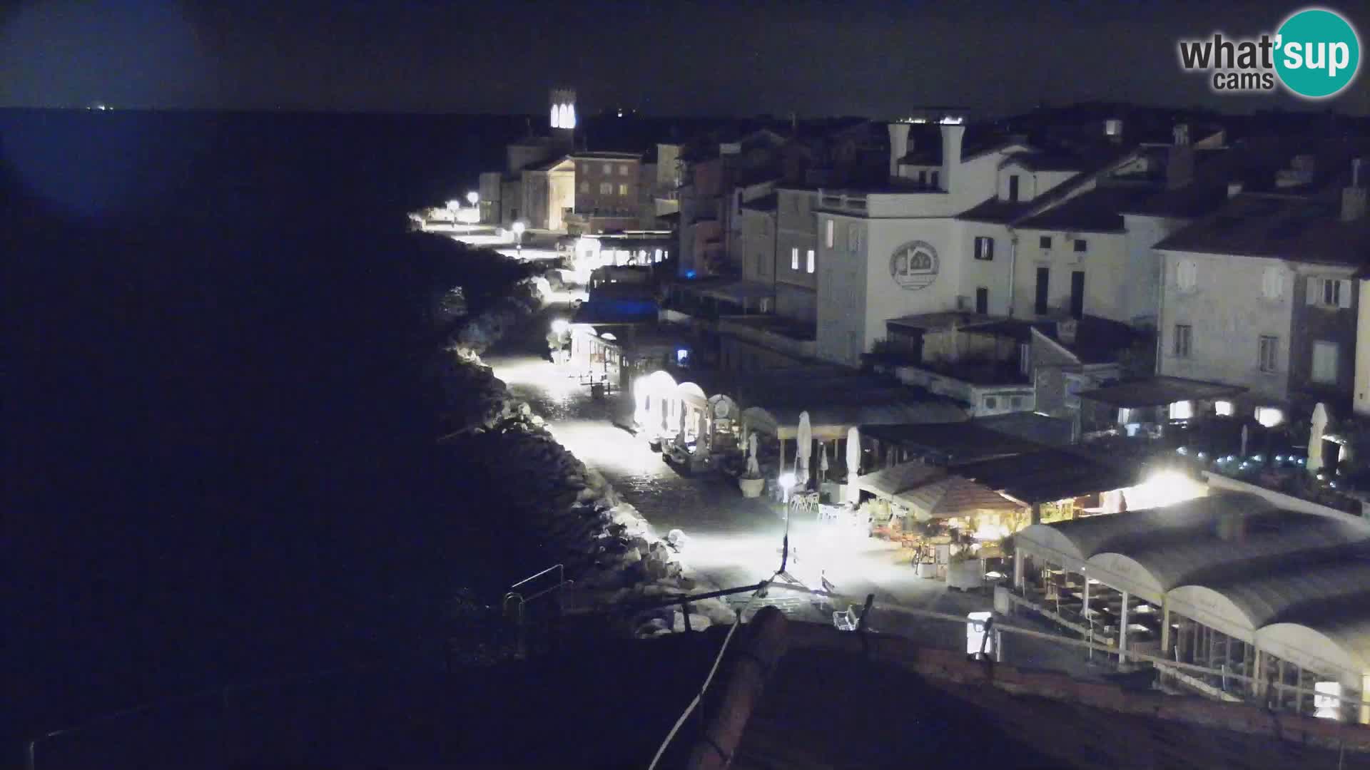 ﻿Pirano Webcam | Lungomare di Pirano | Hotel Piran