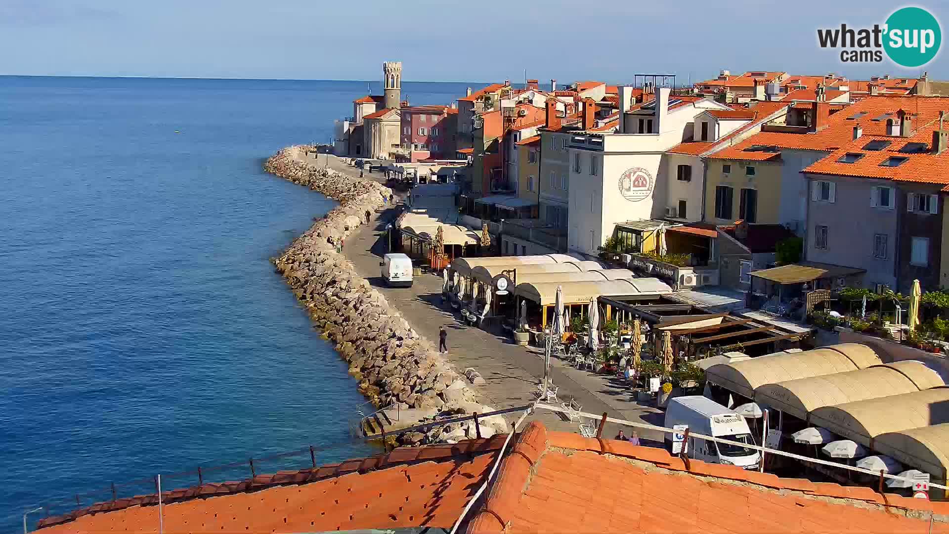 Piransko Nabrežje s Hotela Piran