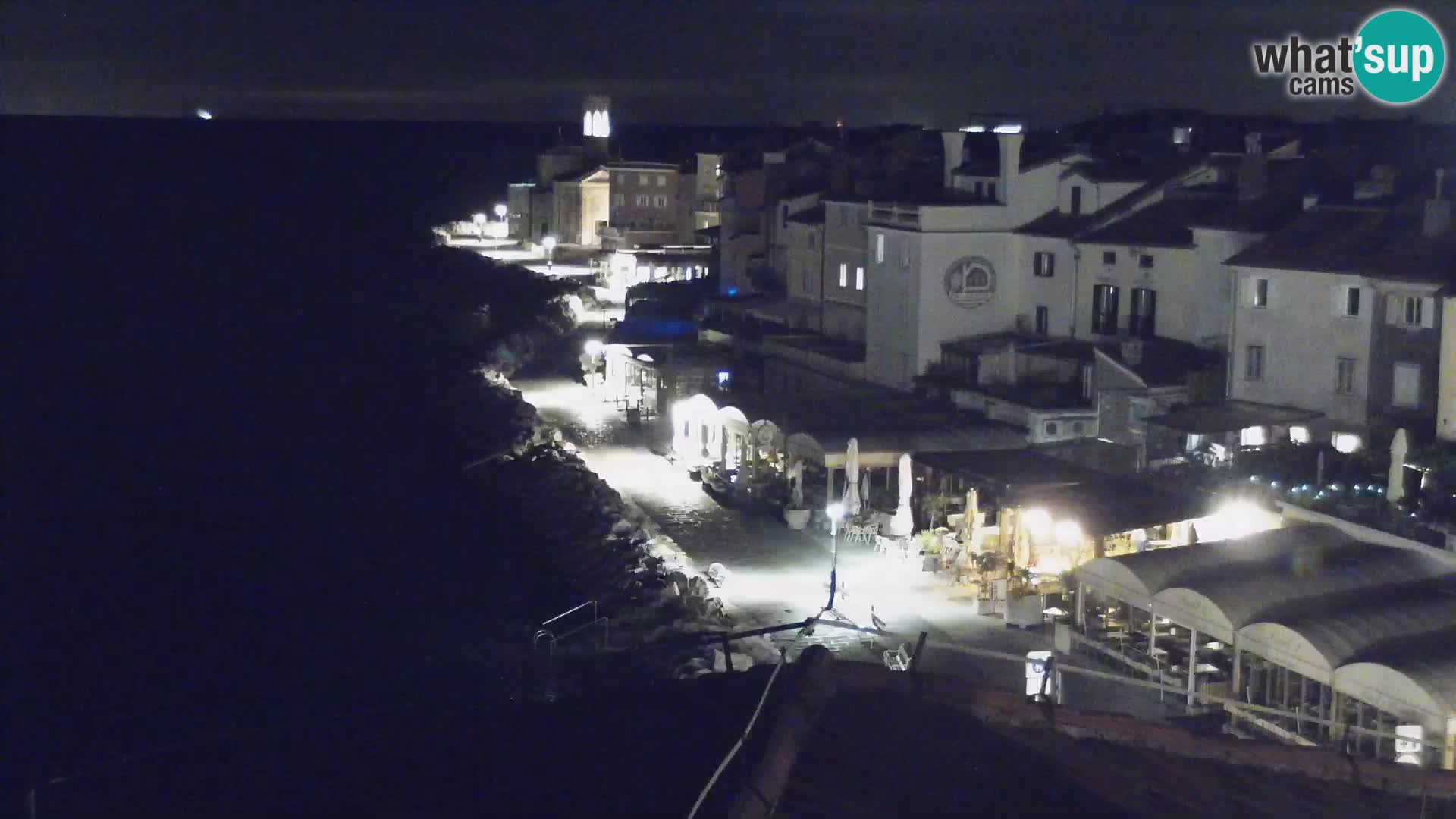 PIRAN Webcam | Strandpromenade Punta | Hotel Piran